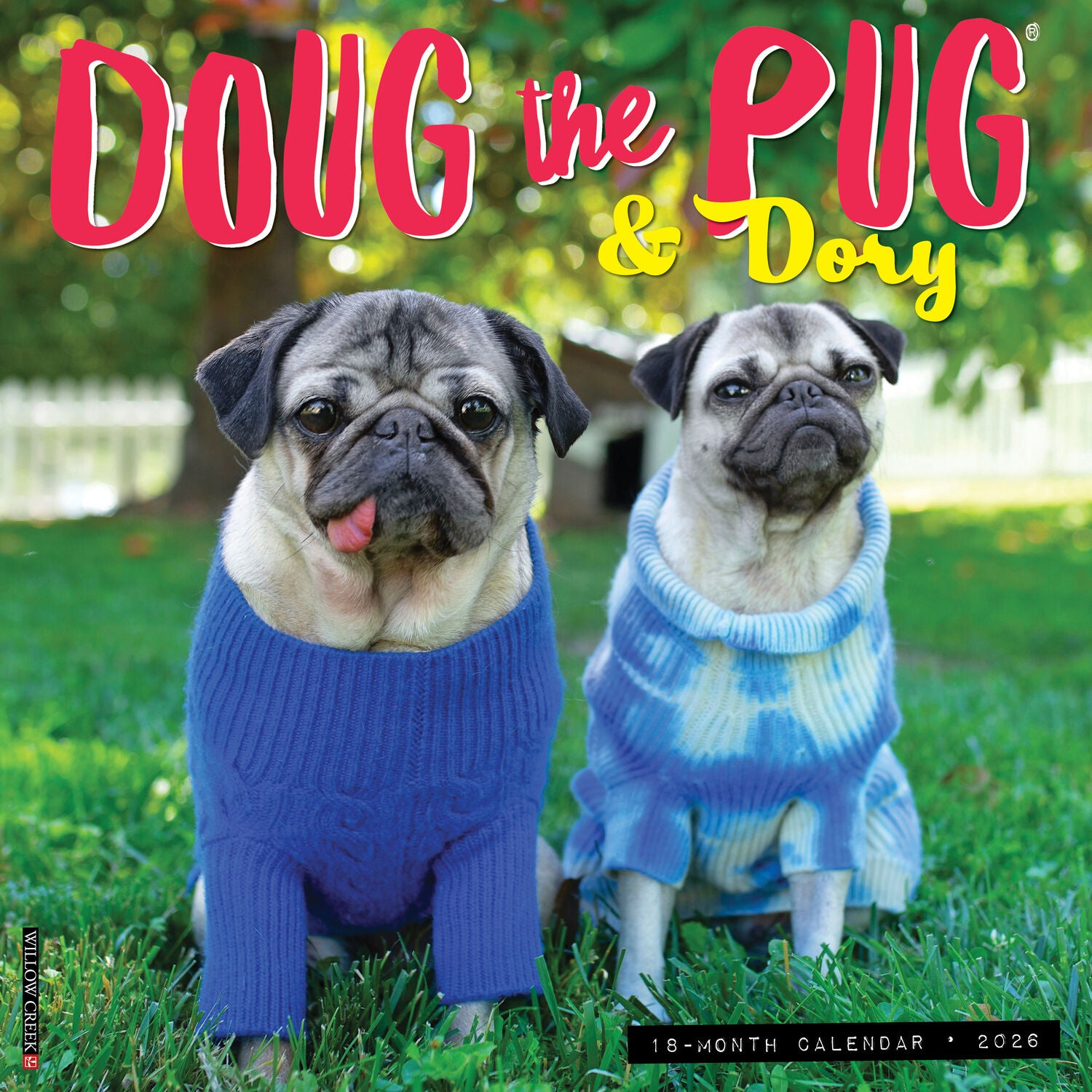 Willow Creek Press 2026 Doug The Pug Wall Calendar