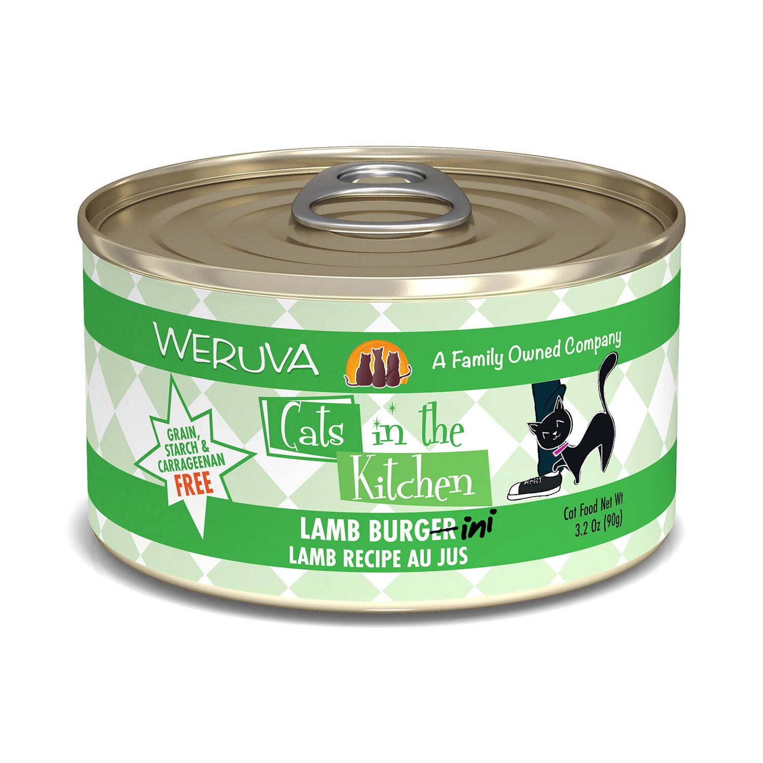 Weruva Cats In The Kitchen Lamb Burger-Ini Lamb Recipe Au Jus Cat Food