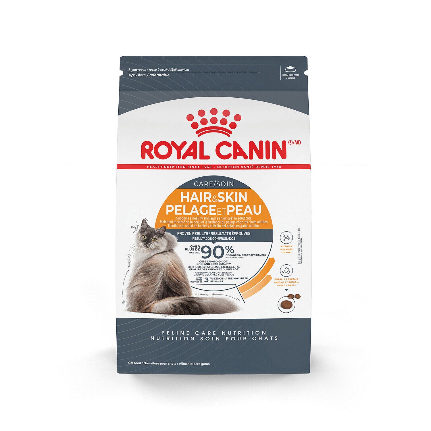 Royal Canin&reg; Feline Care Nutrition&trade; Hair & Skin Care Dry Cat Food, 3-Lb