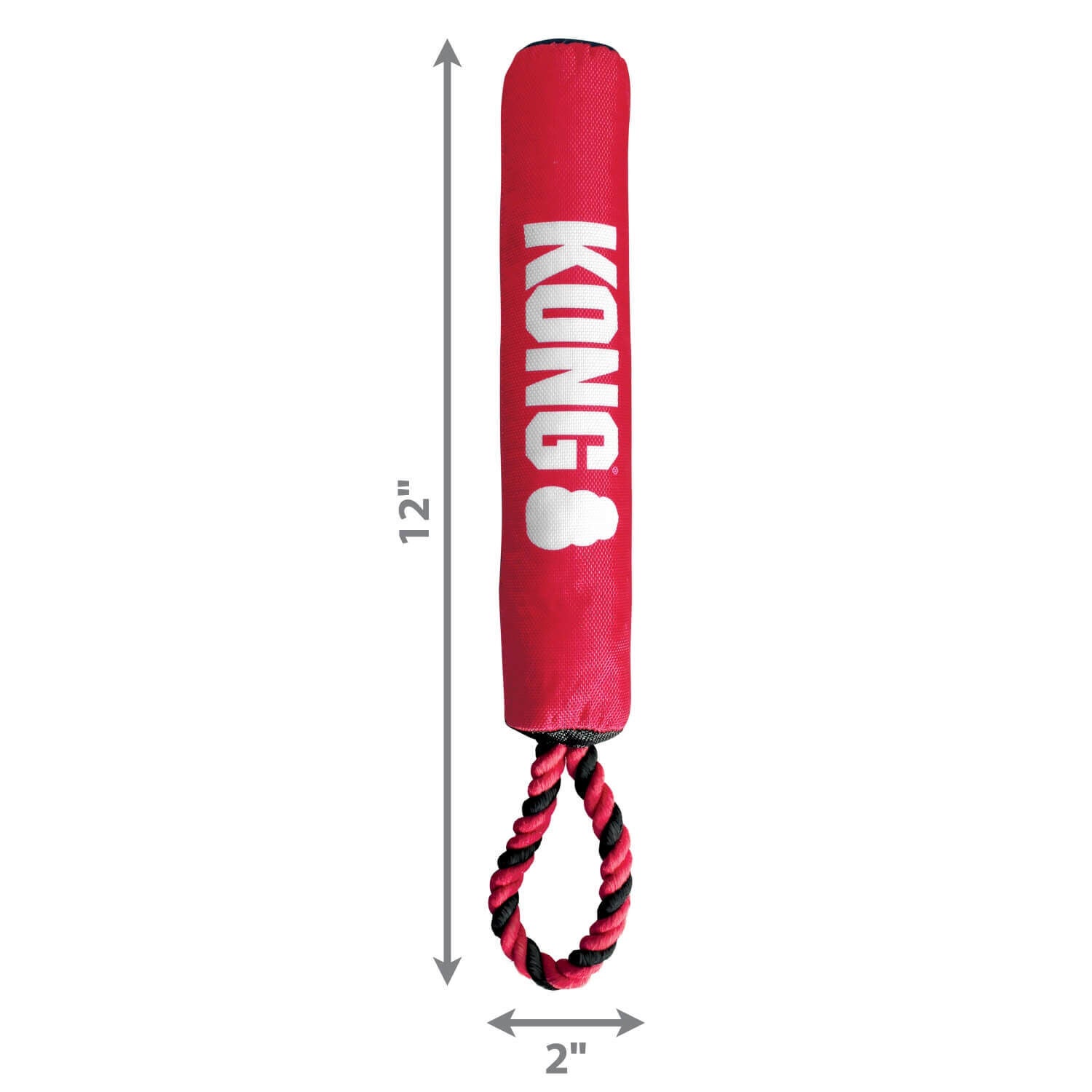 Kong Signature Stick With Rope Fetch & Tug Dog Toy, 12"
