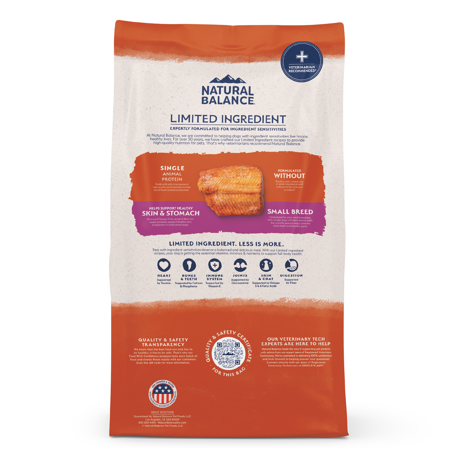 Natural Balance Limited Ingredient Grain-Free Small Breed Salmon & Sweet Potato Recipe Dry Dog Food, 4-Lb Bag