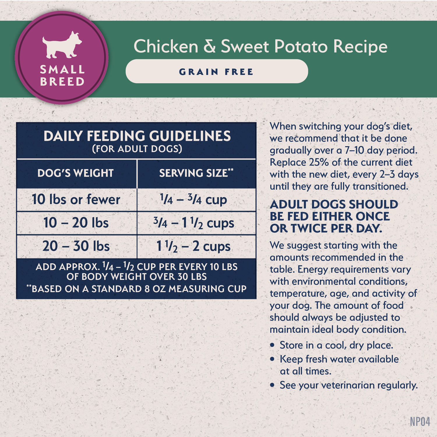 Natural Balance Limited Ingredient Grain Free Chicken & Sweet Potato Small Breed Recipe Dry Dog Food, 4-Lb