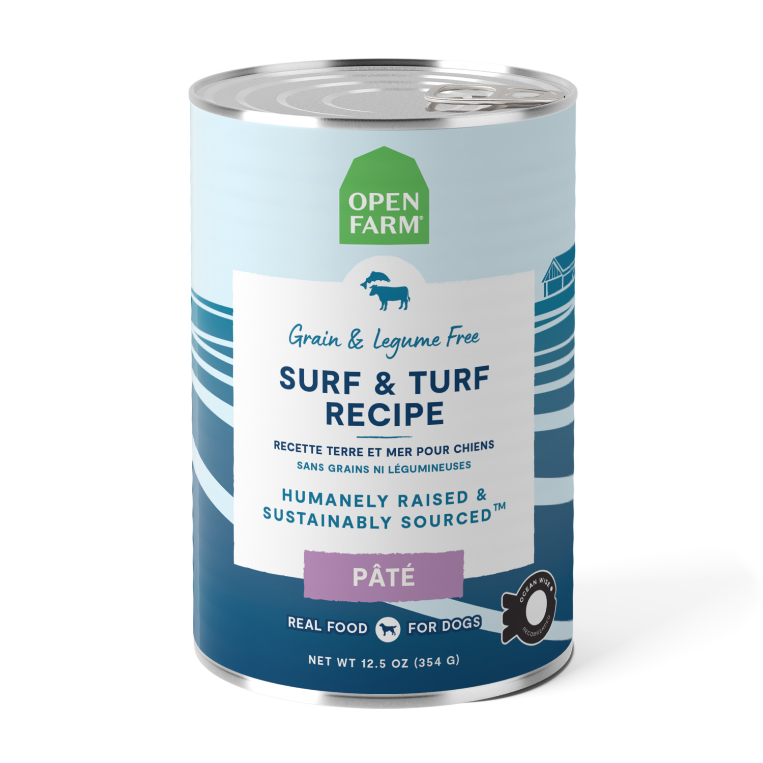 Open Farm Surf & Turf P&acirc;t&eacute; Recipe Wet Dog Food, 12.5Oz