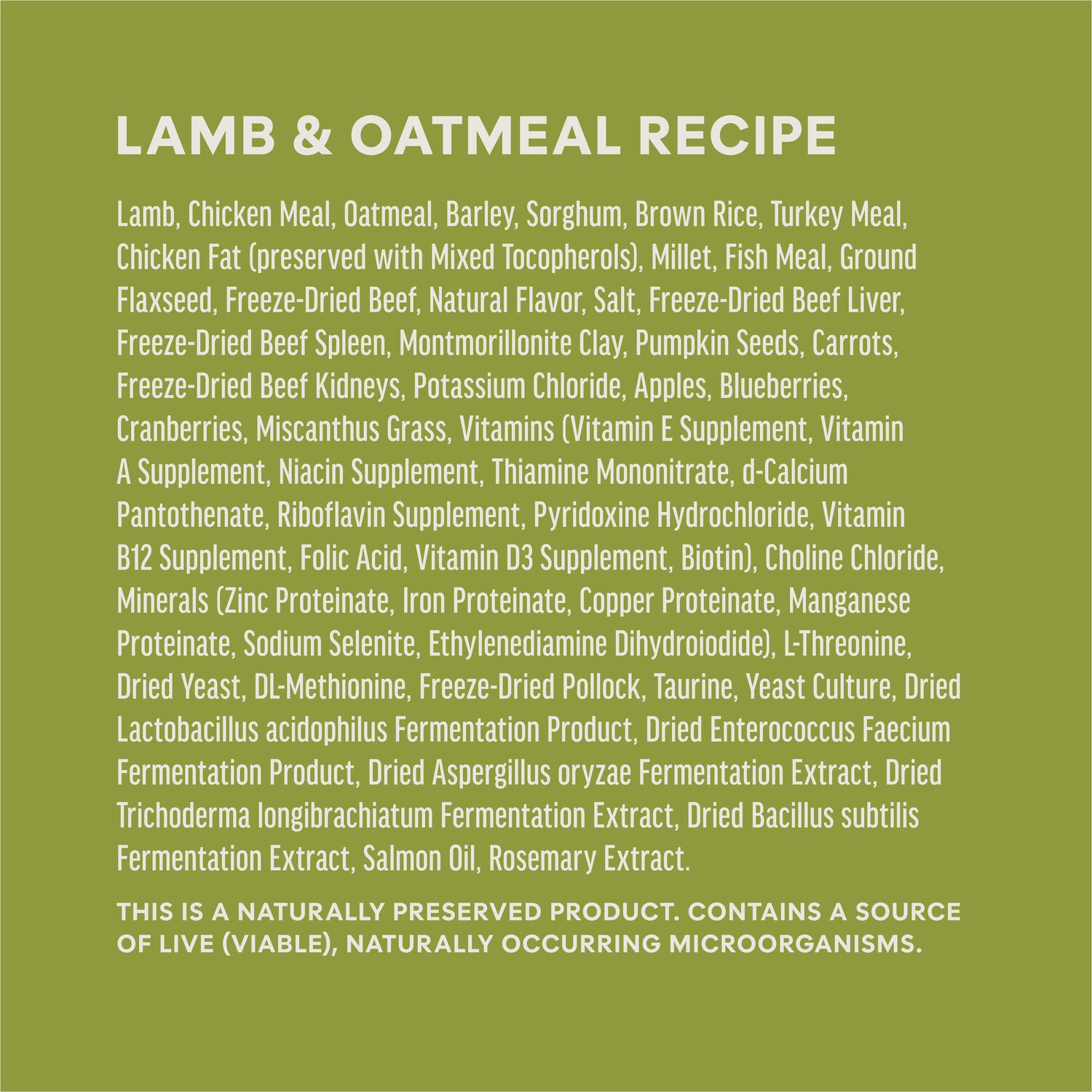 Instinct Raw Boost Whole Grain Real Lamb & Oatmeal Recipe Dry Dog Food, 3.5-Lb Bag