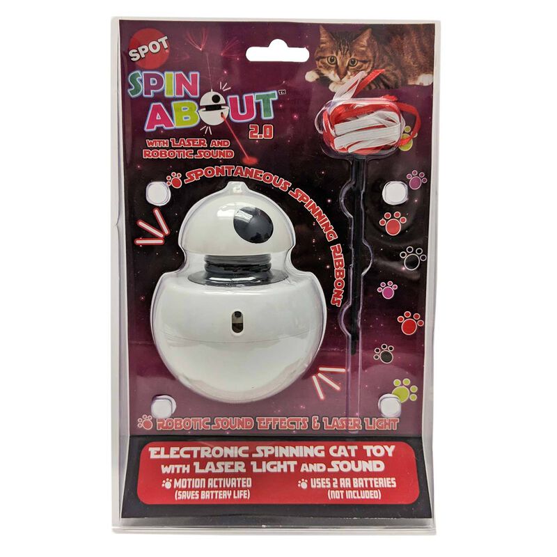 Spinning Electronic Laser Cat Toy With Sound image number 1