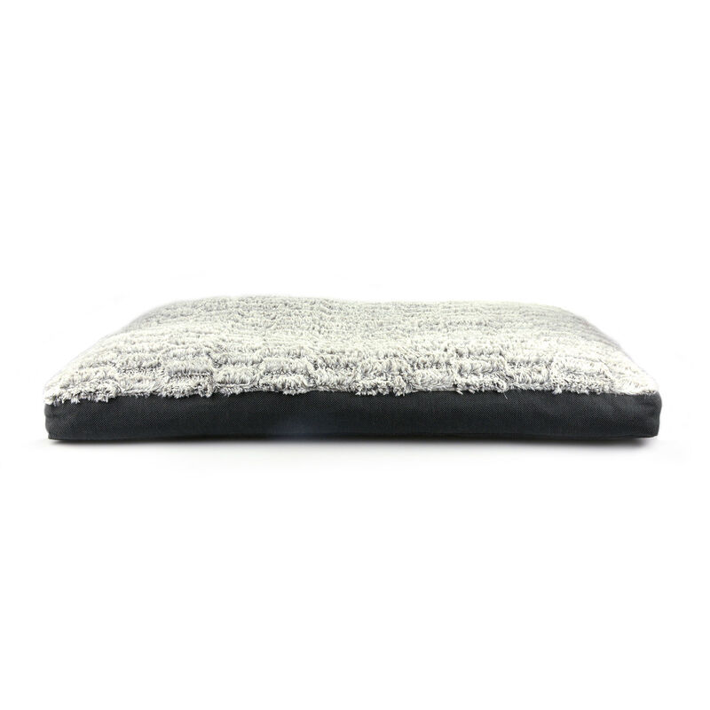 Two Tone Gusset Pillow Grey & White image number 1