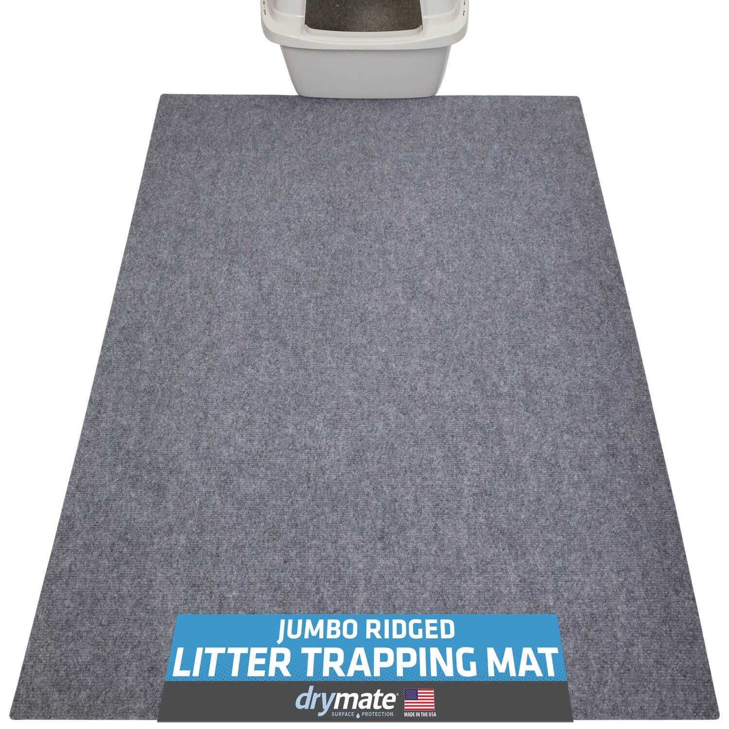 Drymate Jumbo Cat Litter Trapping Mat, Charcoal