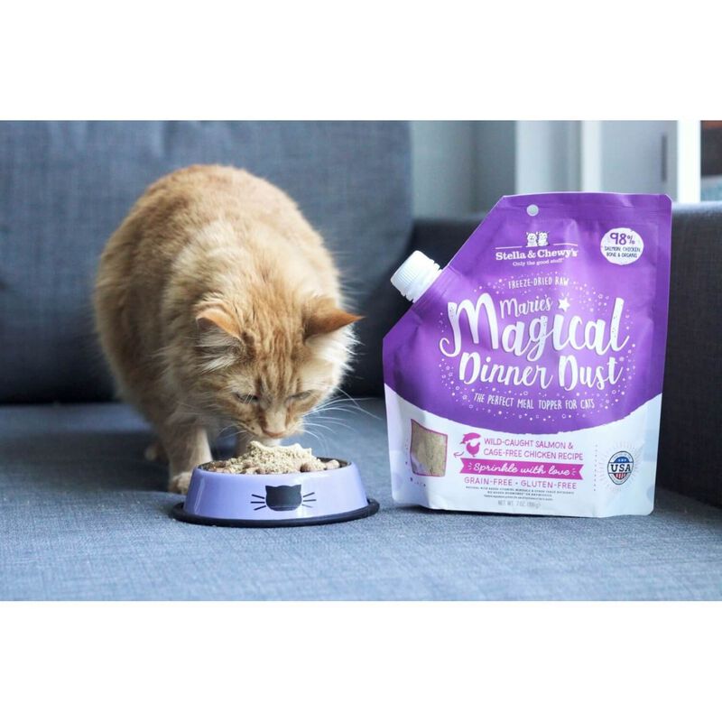 Stella & Chewy's Marie's Magical Dinner Dust Salmon & Chicken Freeze-Dried  Cat Food Topper 7oz, Pet Supplies, Pet Food on Carousell