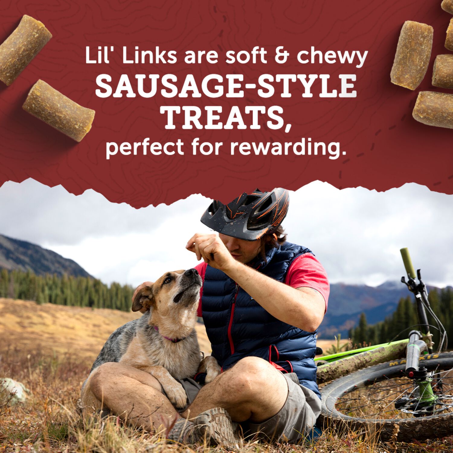 Zuke&rsquo;S Lil&rsquo; Links Pork & Apple Sausage Flavor Chewy Dog Treats, 3-Oz.