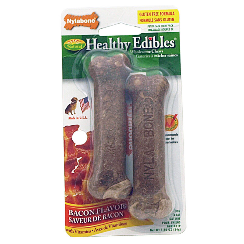 Healthy Edibles Bacon Flavor Petite Dog Treat image number 1