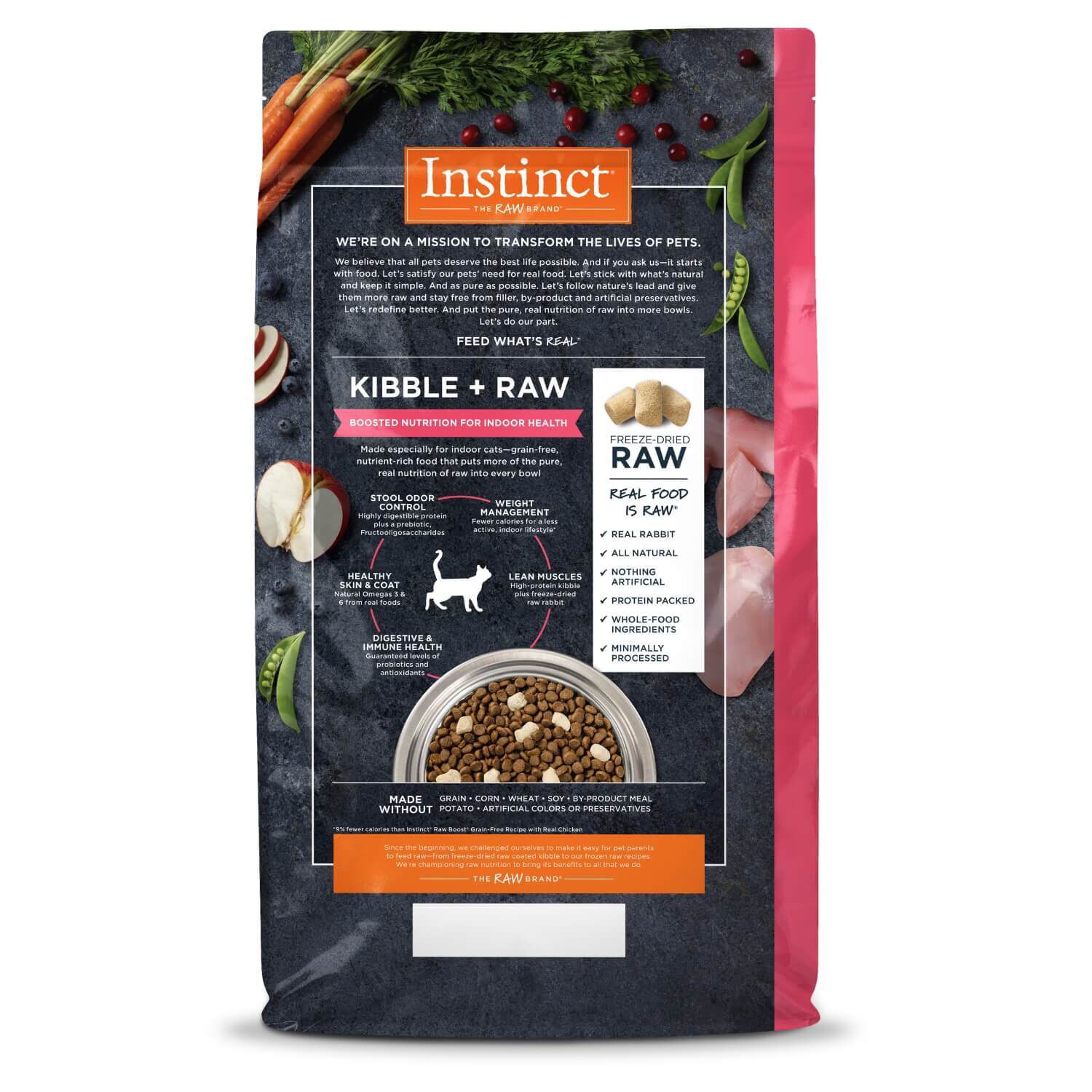 Instinct rabbit cat deals food dry