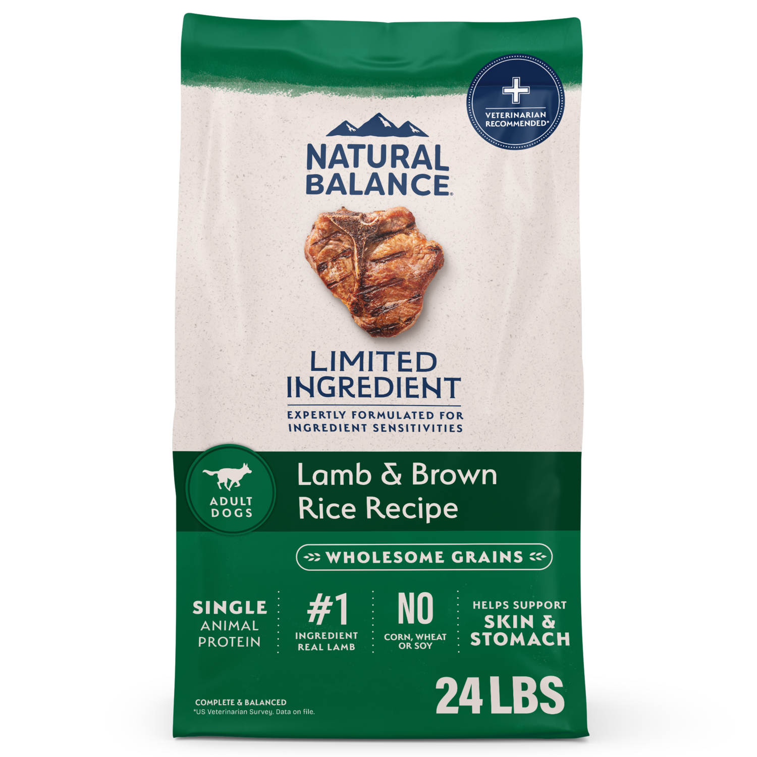 Natural Balance Limited Ingredient Dry Dog Food, Lamb & Brown Rice Recipe