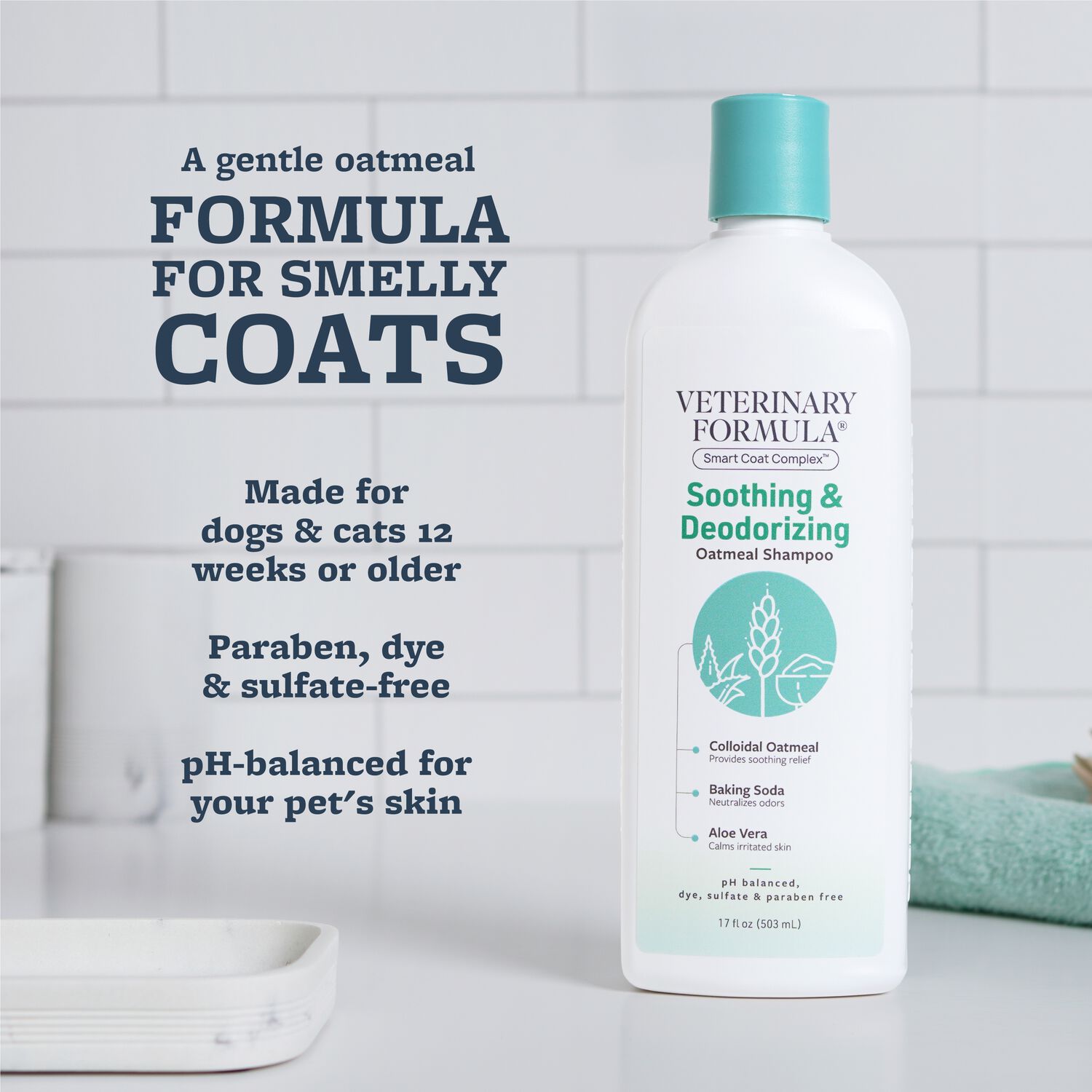 Veterinary Formula Smart Coat Complex Soothing & Deodorizing Dog Shampoo, 17-Fl.-Oz