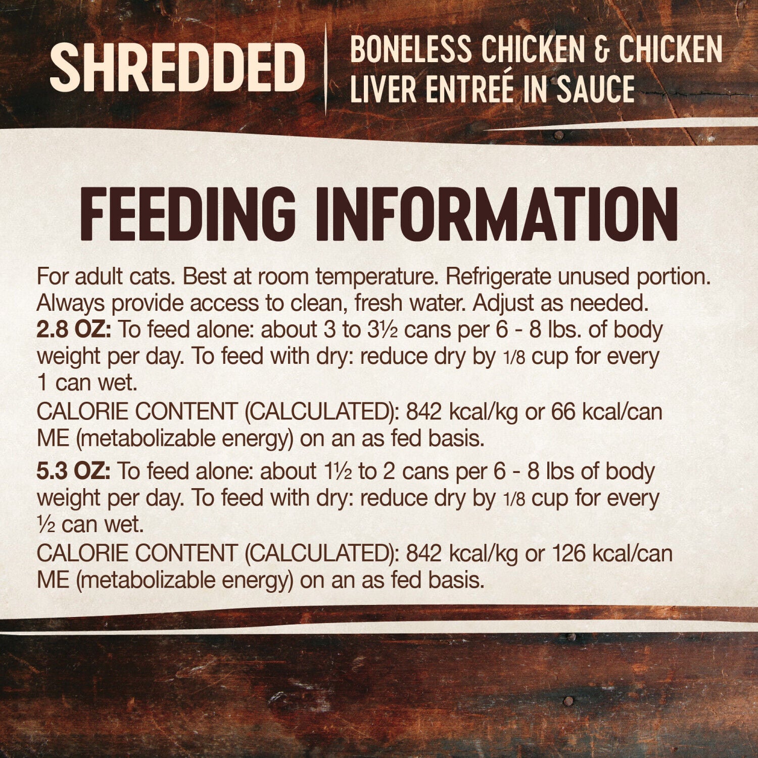 Wellness Core Signature Selects Shredded Adult Wet Cat Food, Natural, Protein-Rich, Grain Free, 5.3 Ounce, Chicken & Chicken Liver Entree