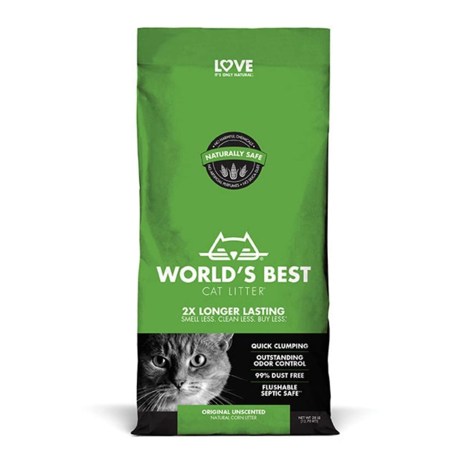 Worlds Best Original Unscented Clumping Cat Litter