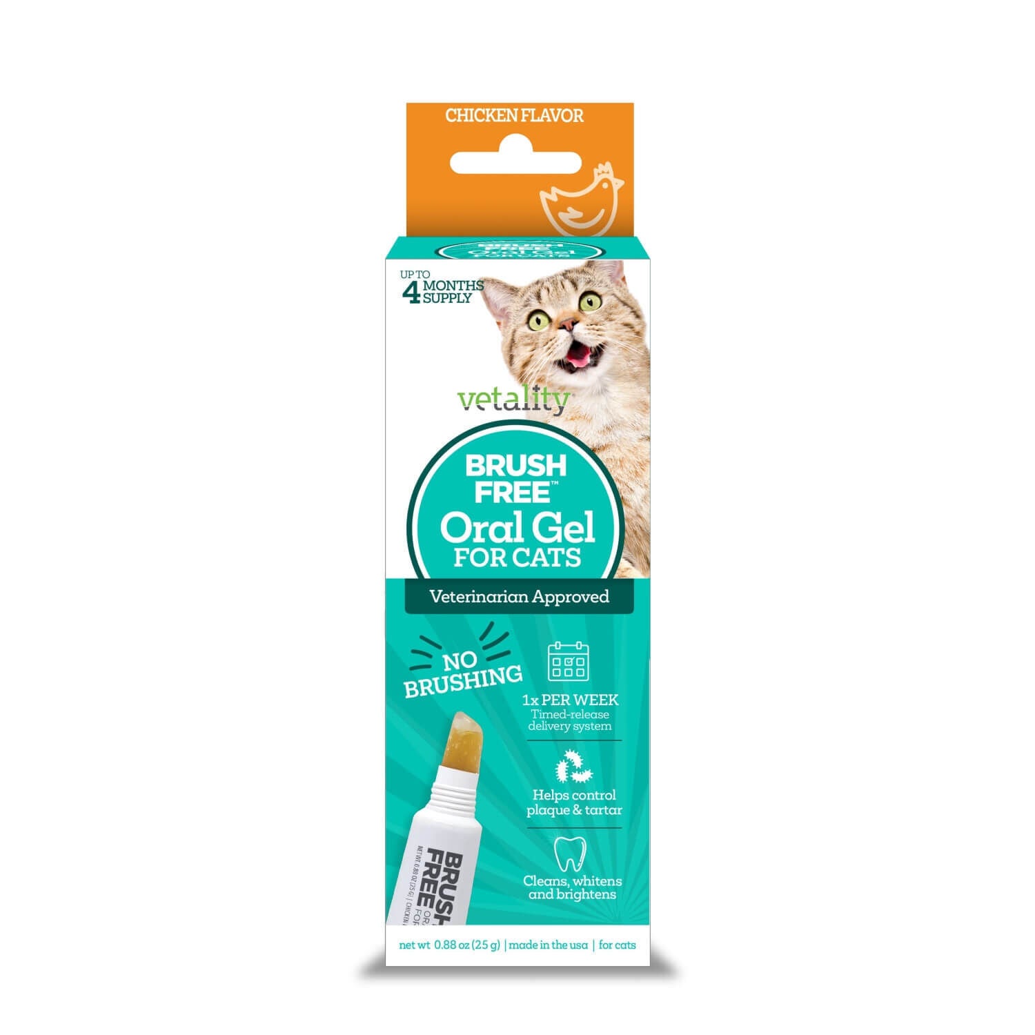 Vetality Brush-Free Oral Gel Dental Care For Cats