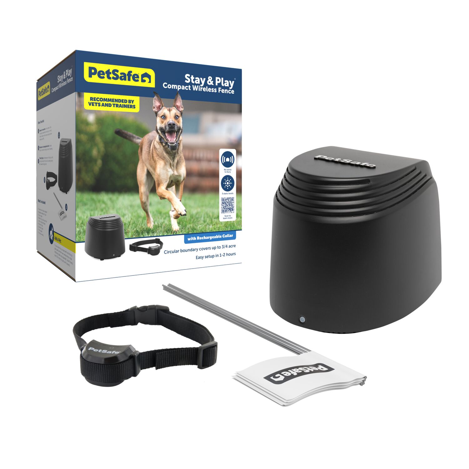 Petsafe Stay & Play&reg; Compact Wireless 5-Lb And Up Dog Fence.