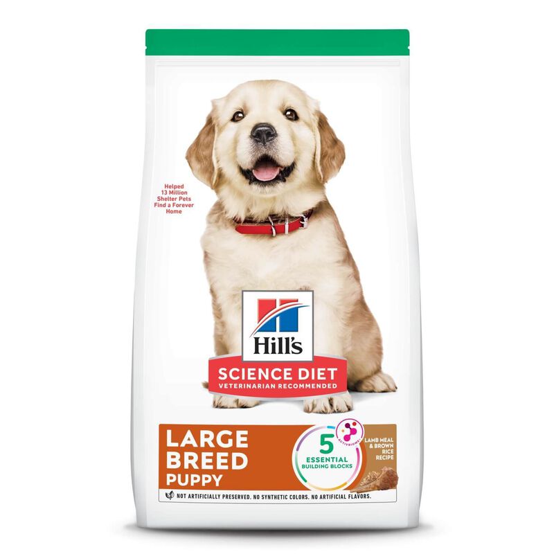 Hill'S Science Diet Large Breed  Puppy Lamb Meal & Brown Rice Recipe Dry Dog Food