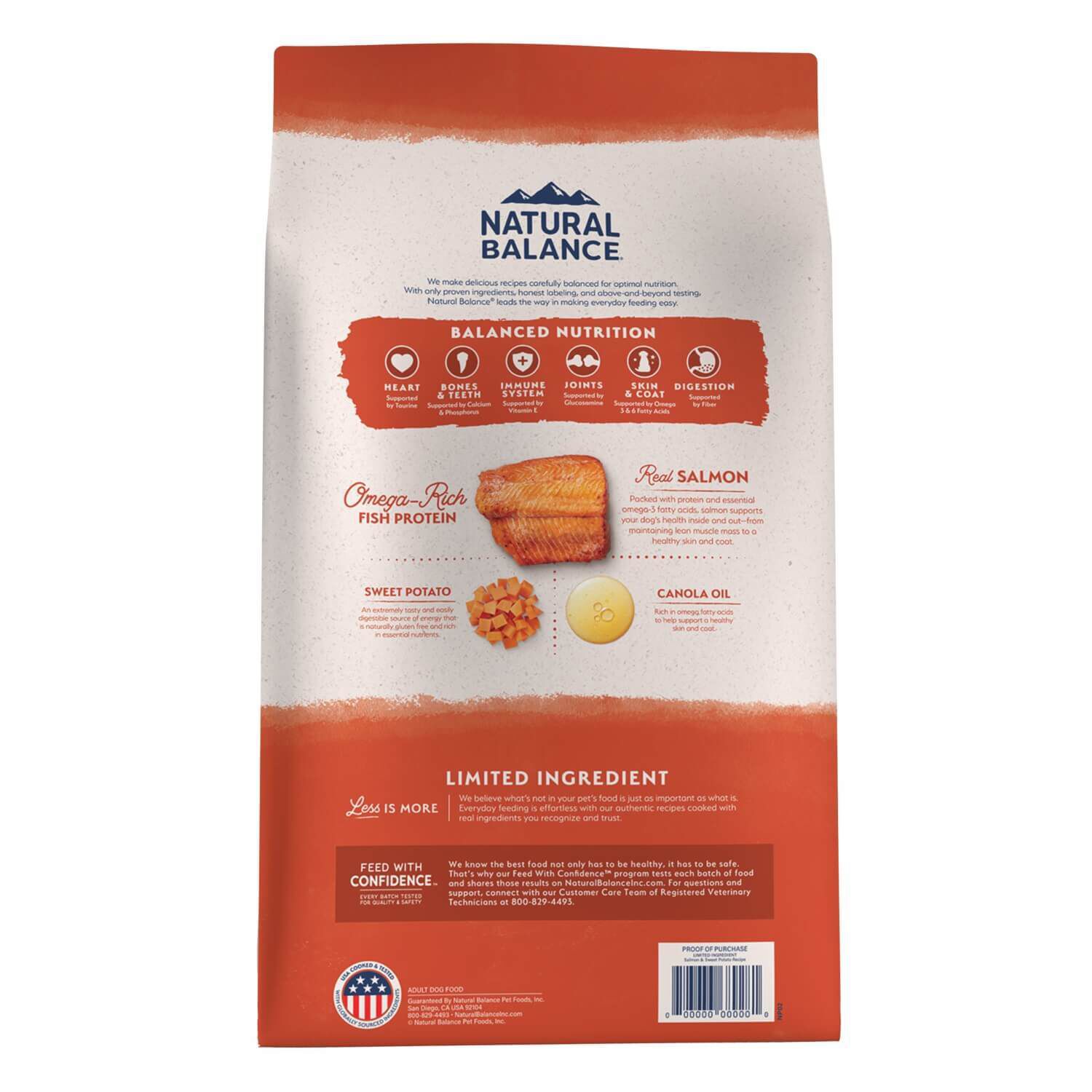 Natural Balance Limited Ingredient Grain Free Salmon & Sweet Potato Recipe Dry Dog Food, 4-Lb