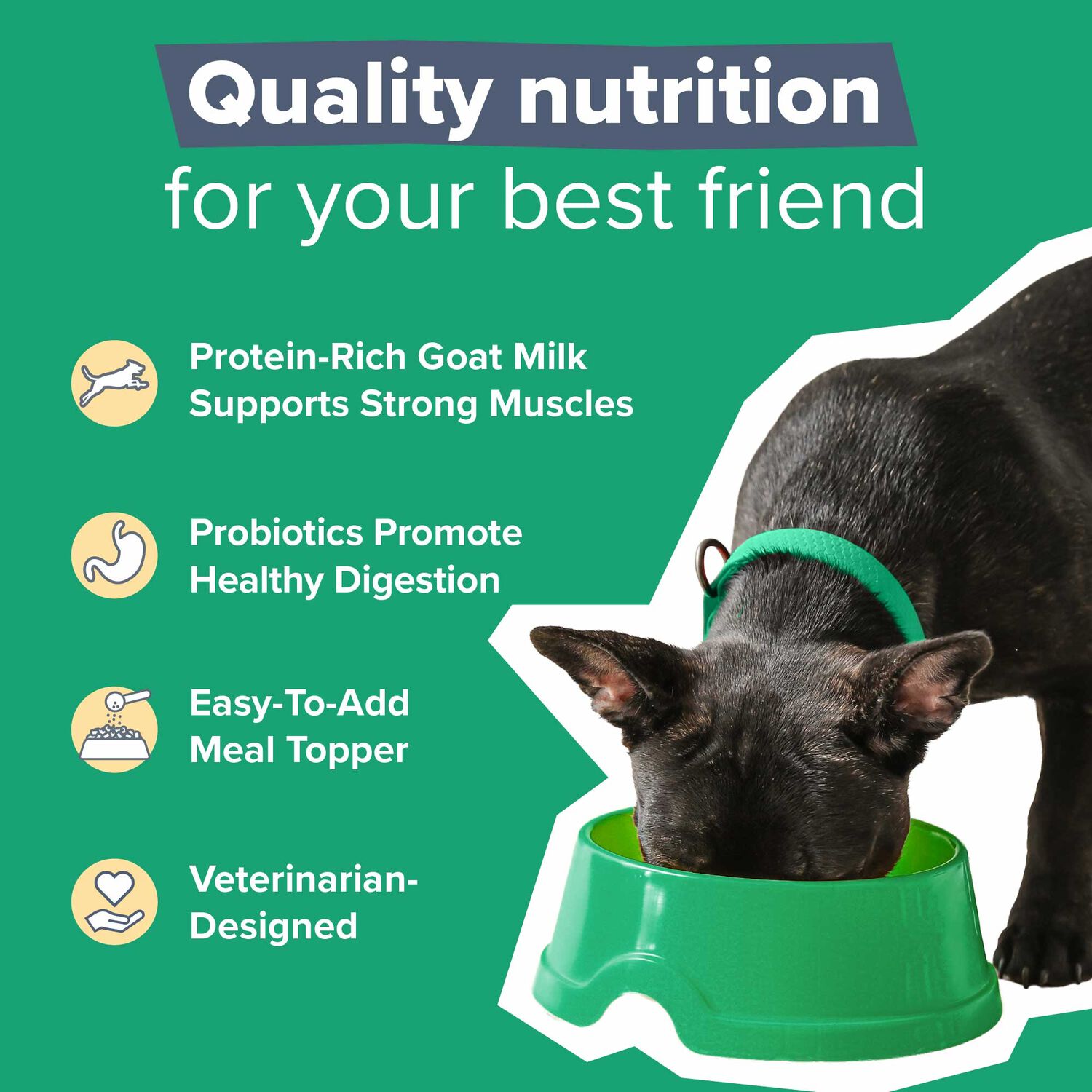 Dr. Marty Better Life Boosters Dehydrated Goat Milk Dog Food Supplement, 3.17-Oz