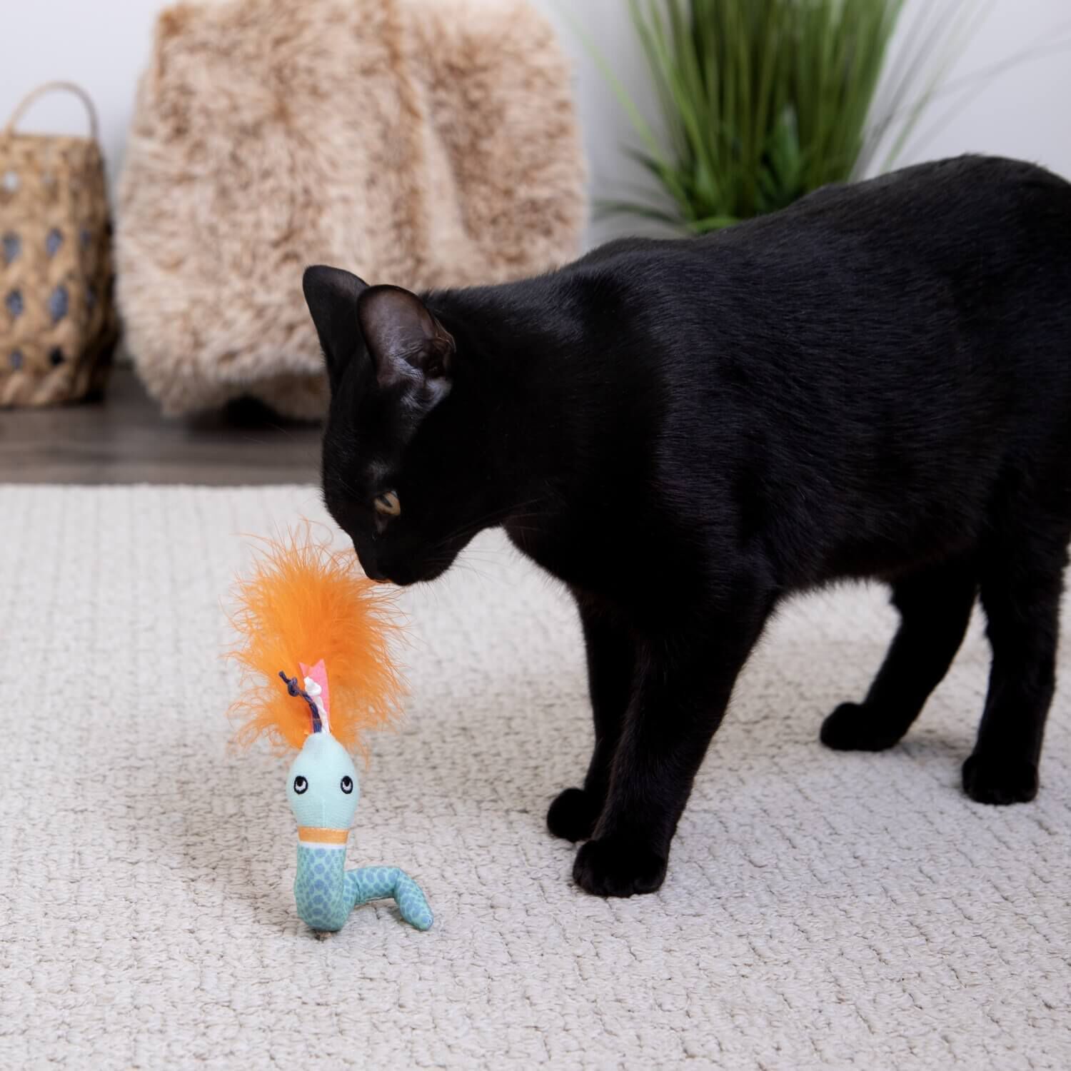 Smartykat Tricky Twister Bendable Cat Toy W/ Happynip | Pet