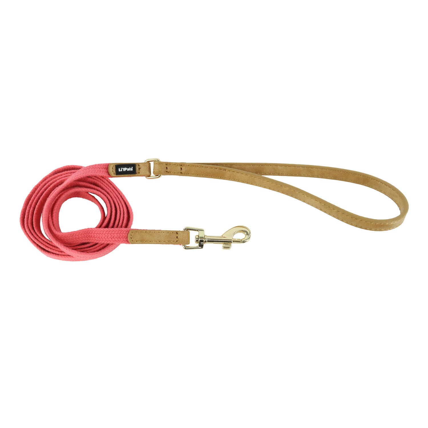 Li'l Pals&reg; By Coastal&reg; Charming Woven Dog Leash, Pink, Petite - 3/8" X 6'