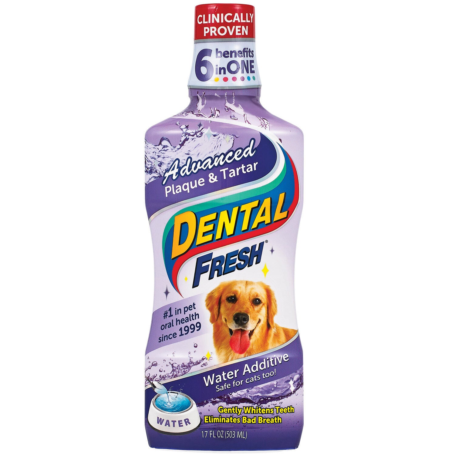 Dental Fresh Advanced Plaque Tartar Water Additive for Dogs 8 oz