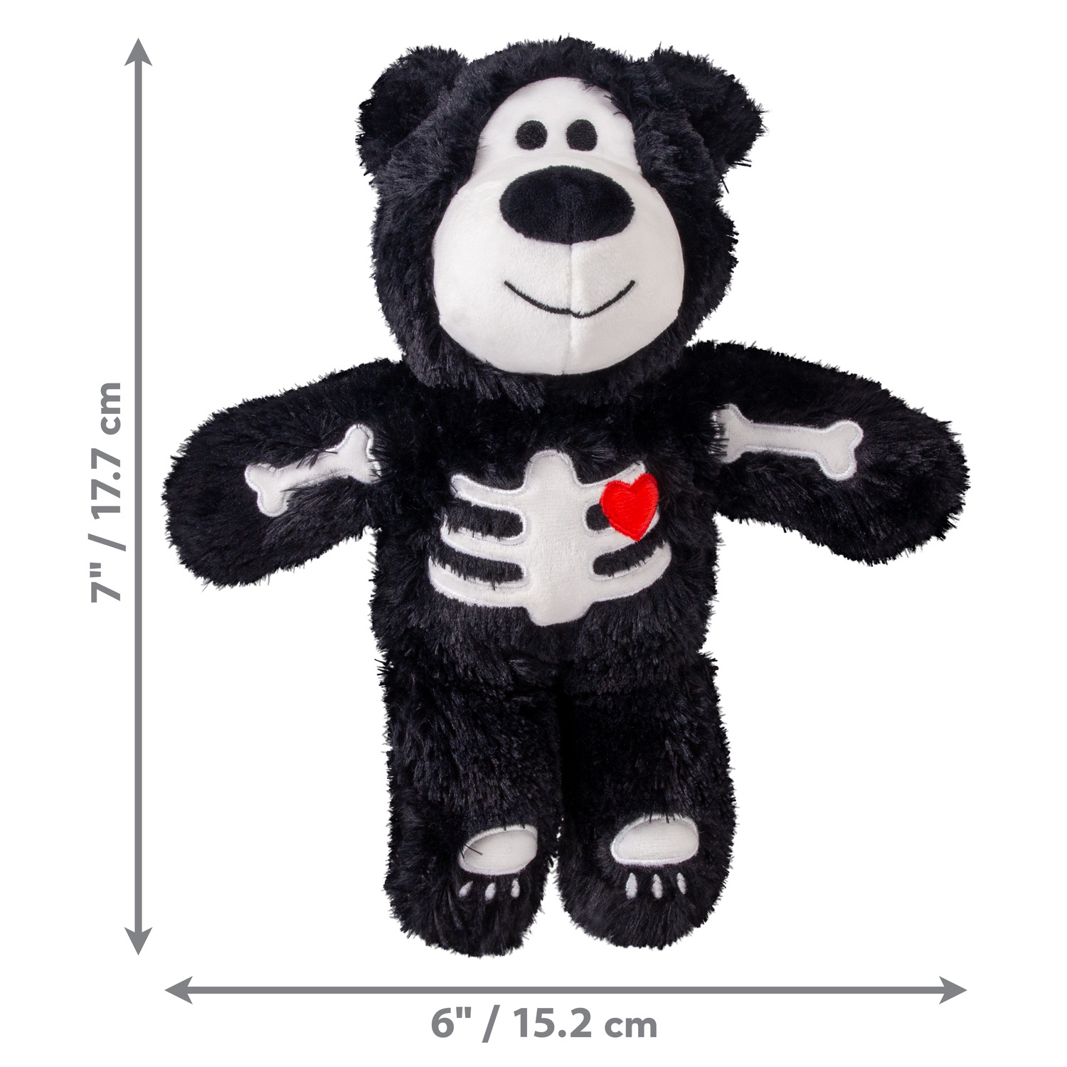 Kong Halloween Wild Knots Skeleton Bear Dog Toy, Assorted Colors - Small/Medium