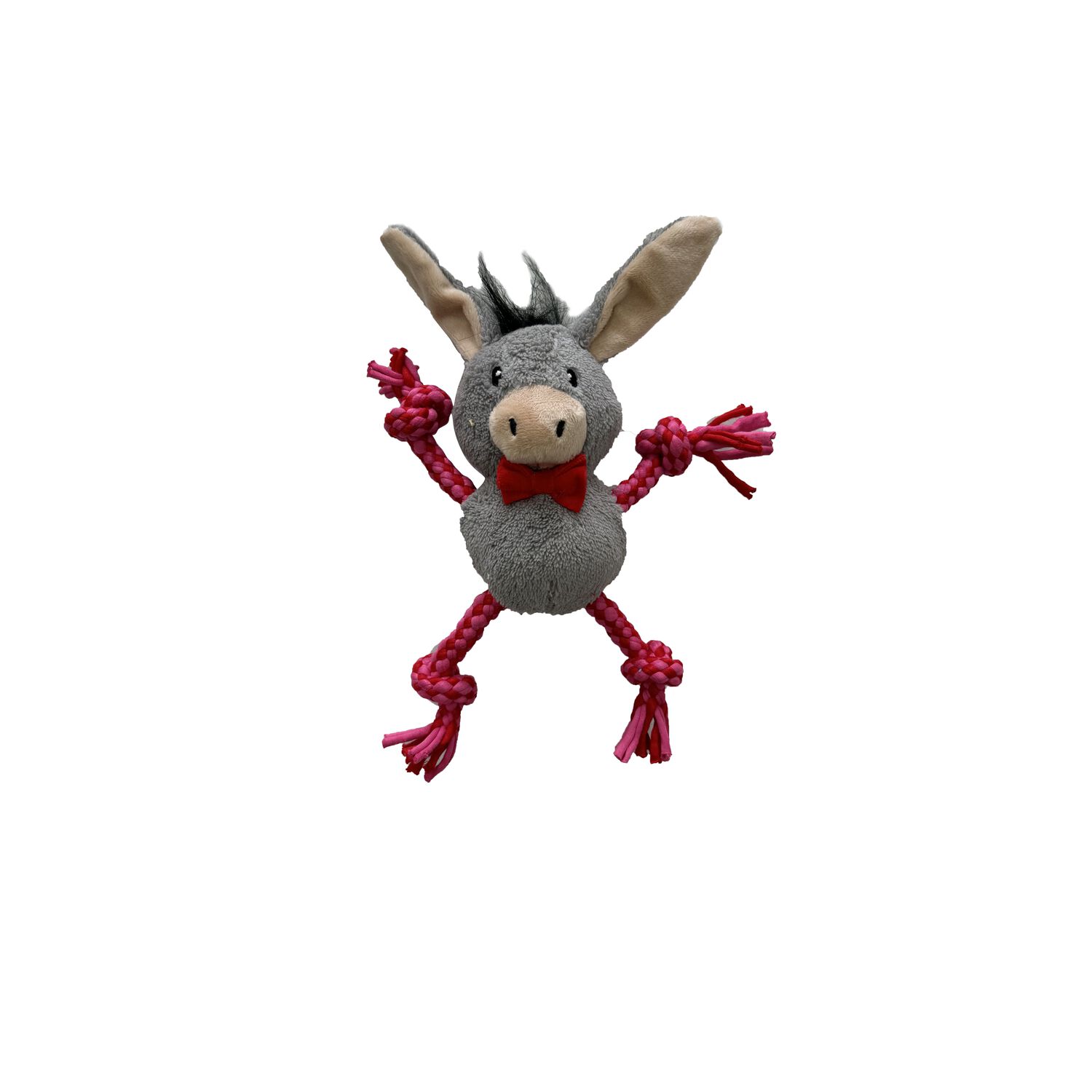 Aristopet Holiday Donkey Pull-Through Squeaky Dog Toy, Small