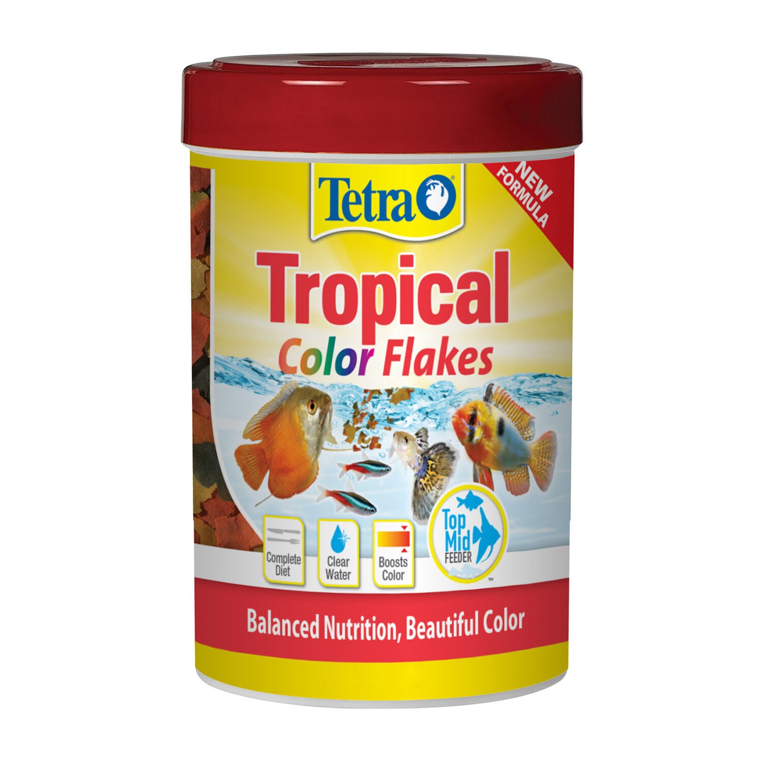 Tetra color flakes top