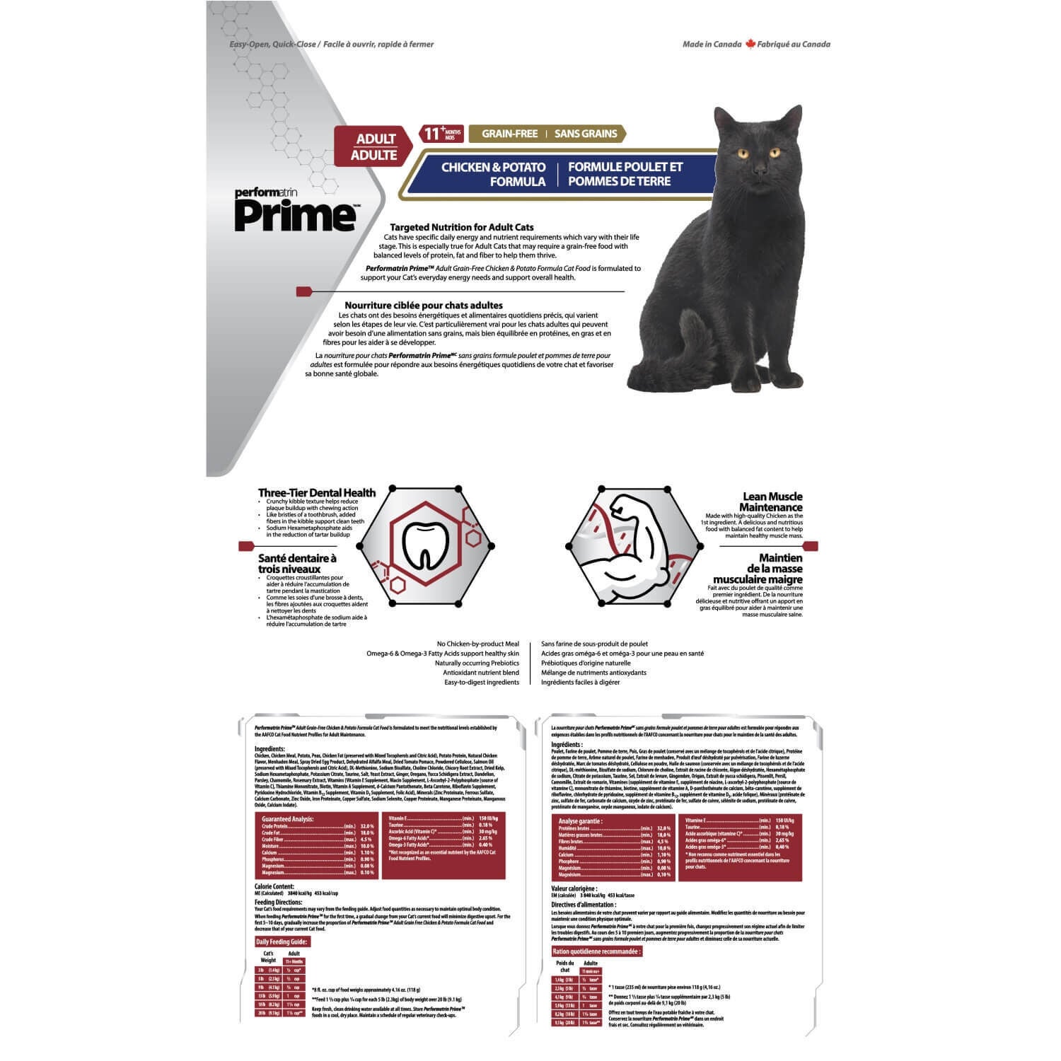 Performatrin Prime Adult Grain-Free Chicken & Potato Formula Dry Cat Food