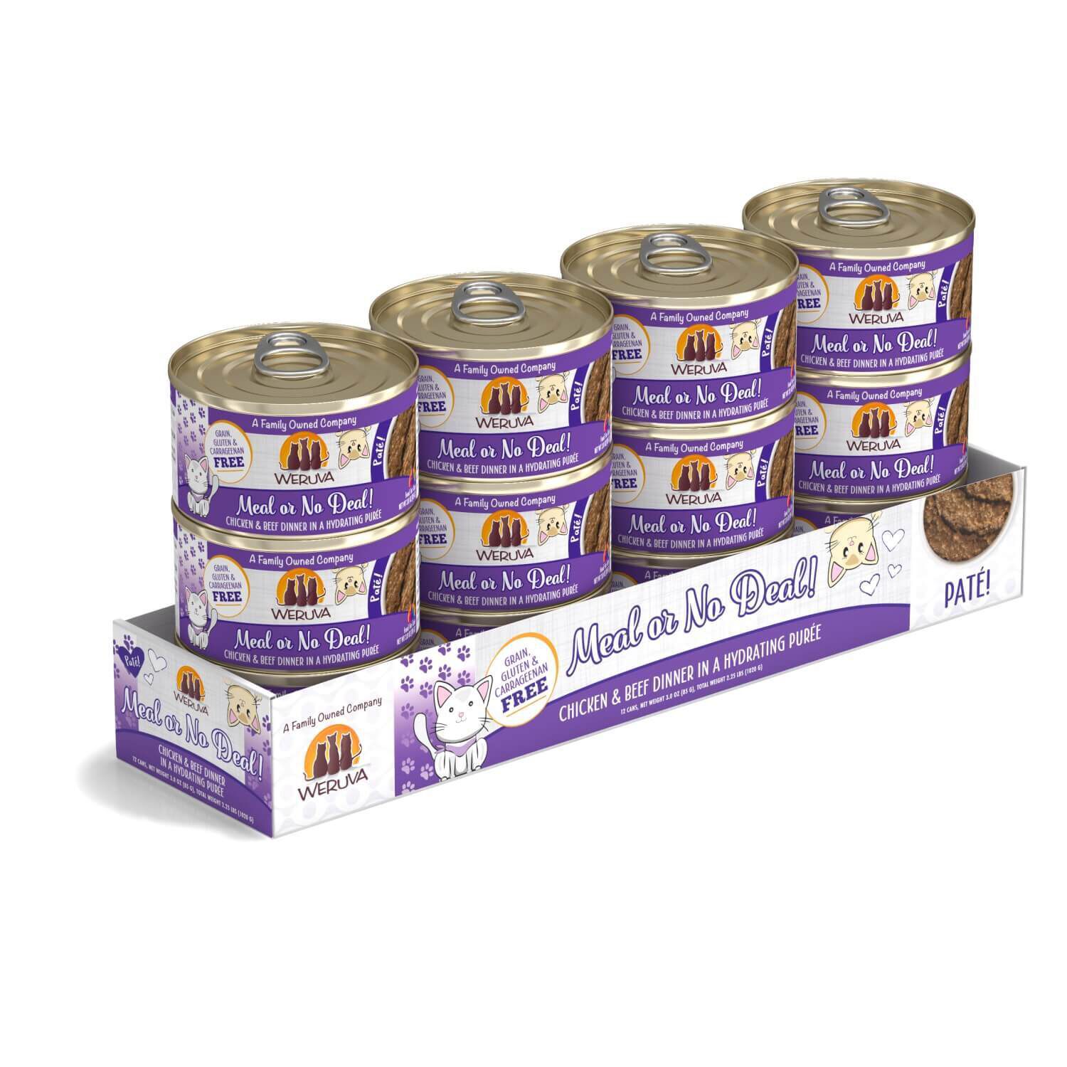 Weruva Classic Cat Pat&eacute; Meal Or No Deal! With Chicken & Beef Wet Cat Food