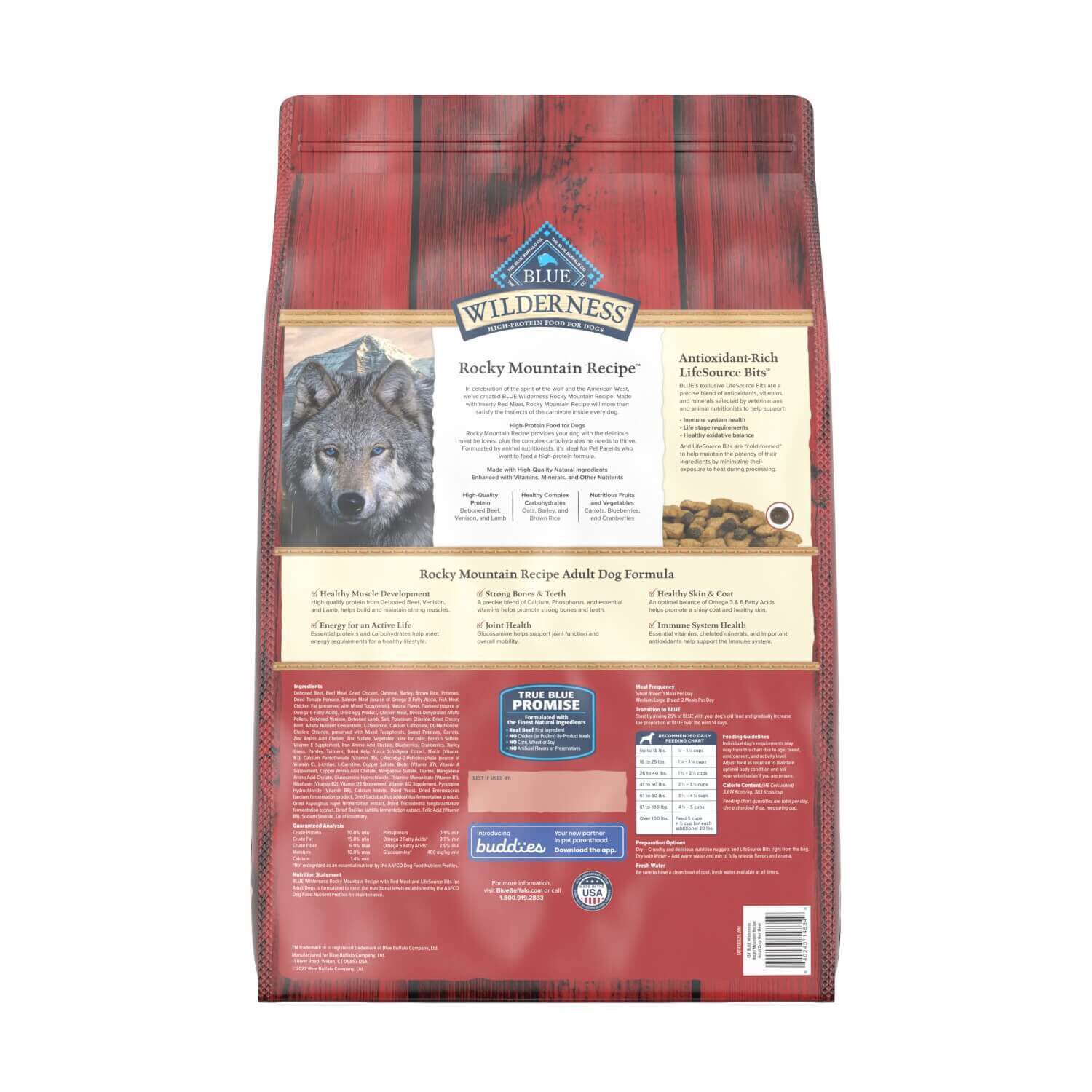 Blue Buffalo Wilderness Rocky Mountain Recipe Adult Red Meat Dog Food