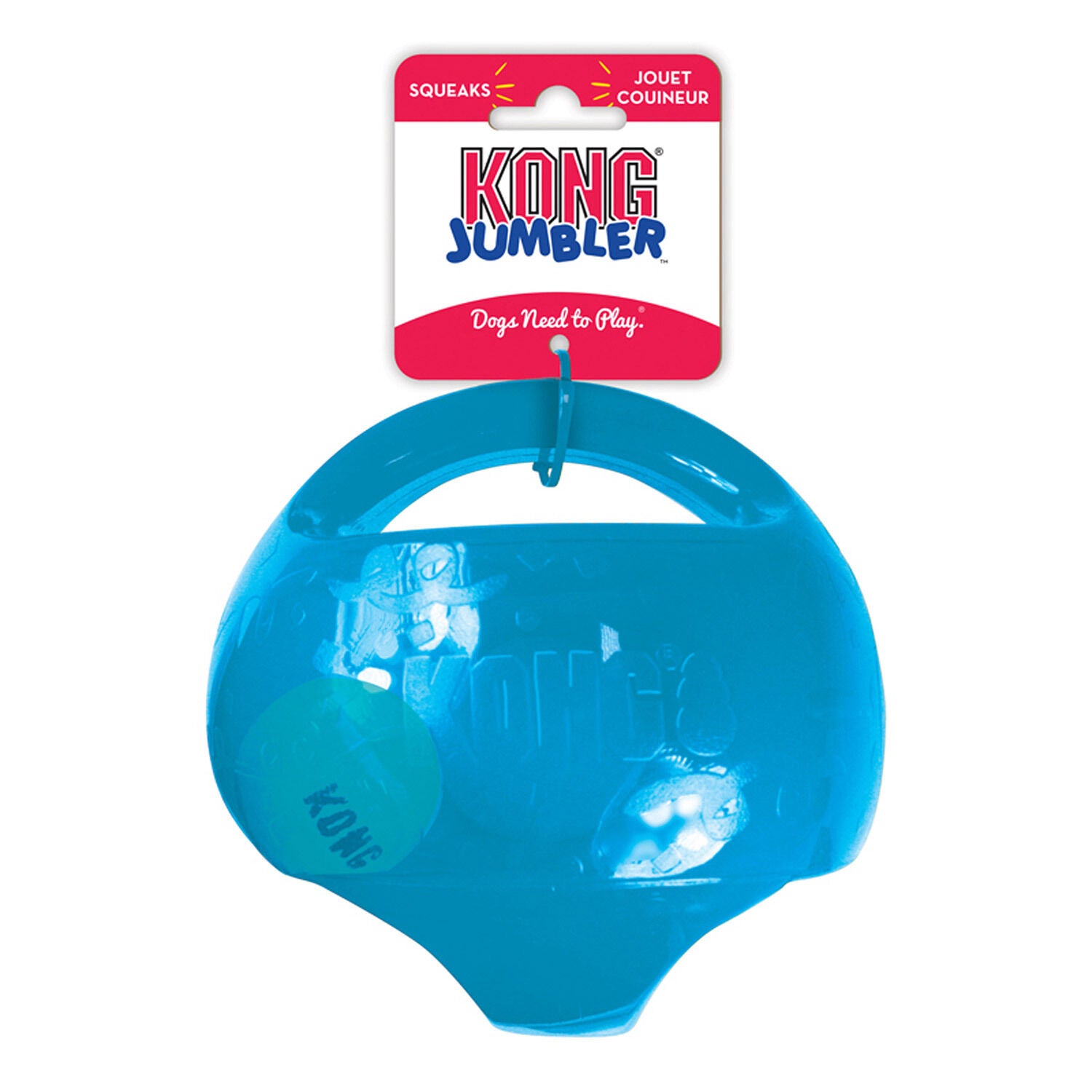 Kong Jumbler Ball Durable Interactive Dog Toy, Assorted Colors