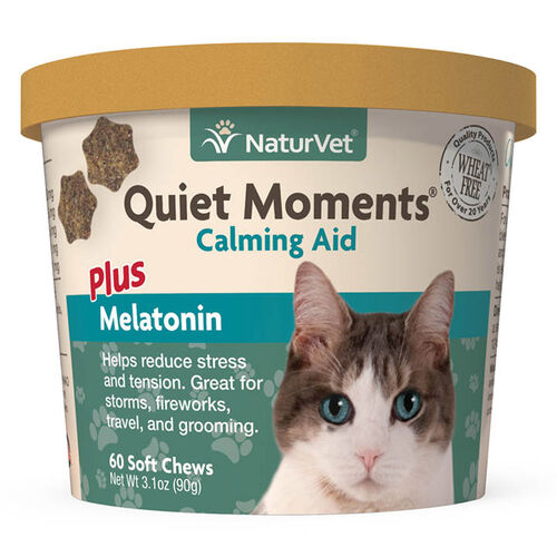 Quiet Moments Calming Aid Cat Supplement Plus Melatonin