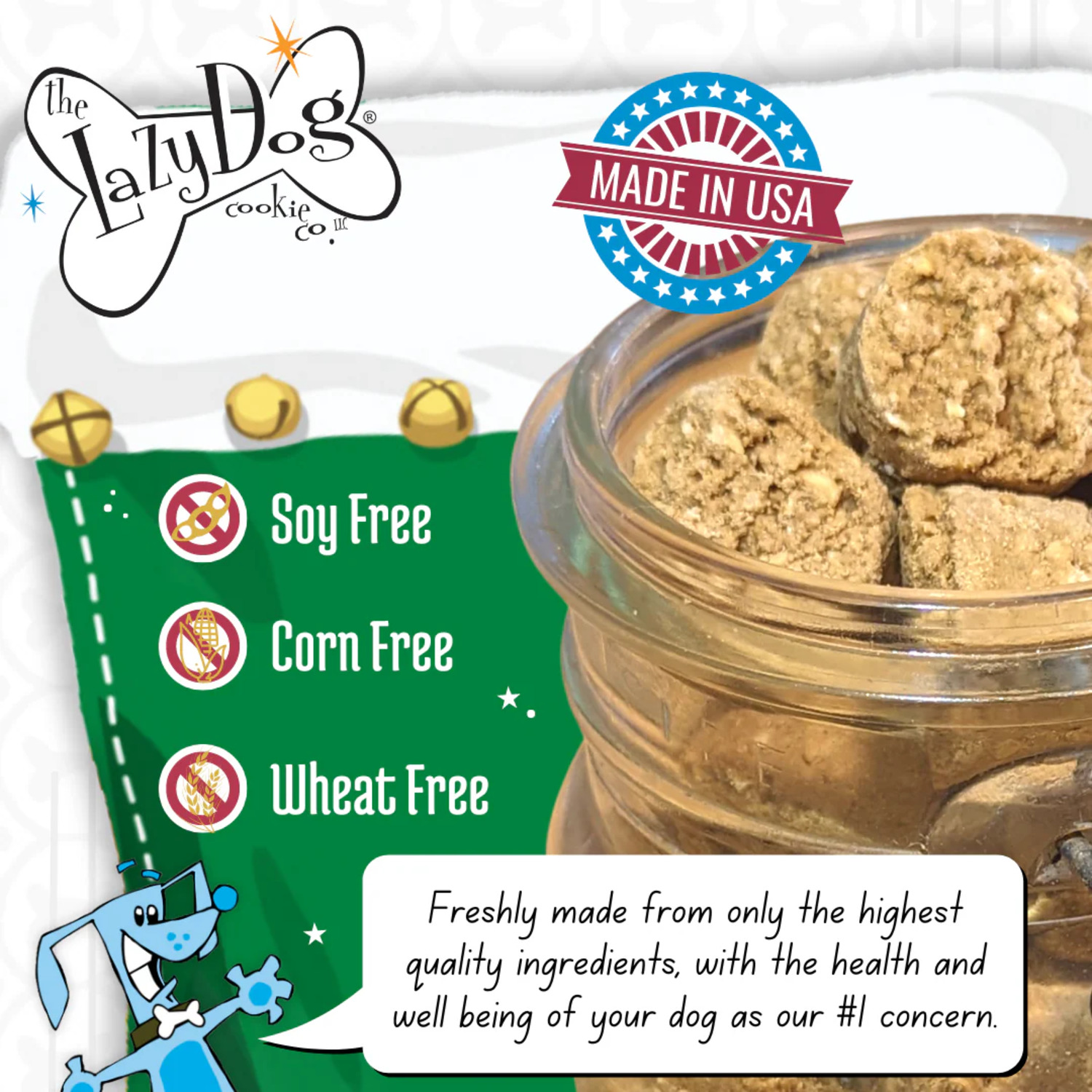 The Lazy Dog Cookie Co Coconut Snowballs Soft Baked Holiday Dog Treats