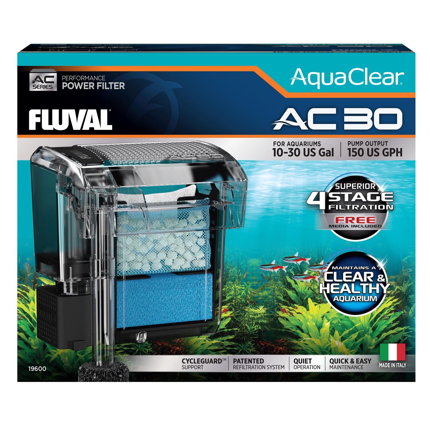 Fluval Aquaclear 70 Power Filter For Aquariums