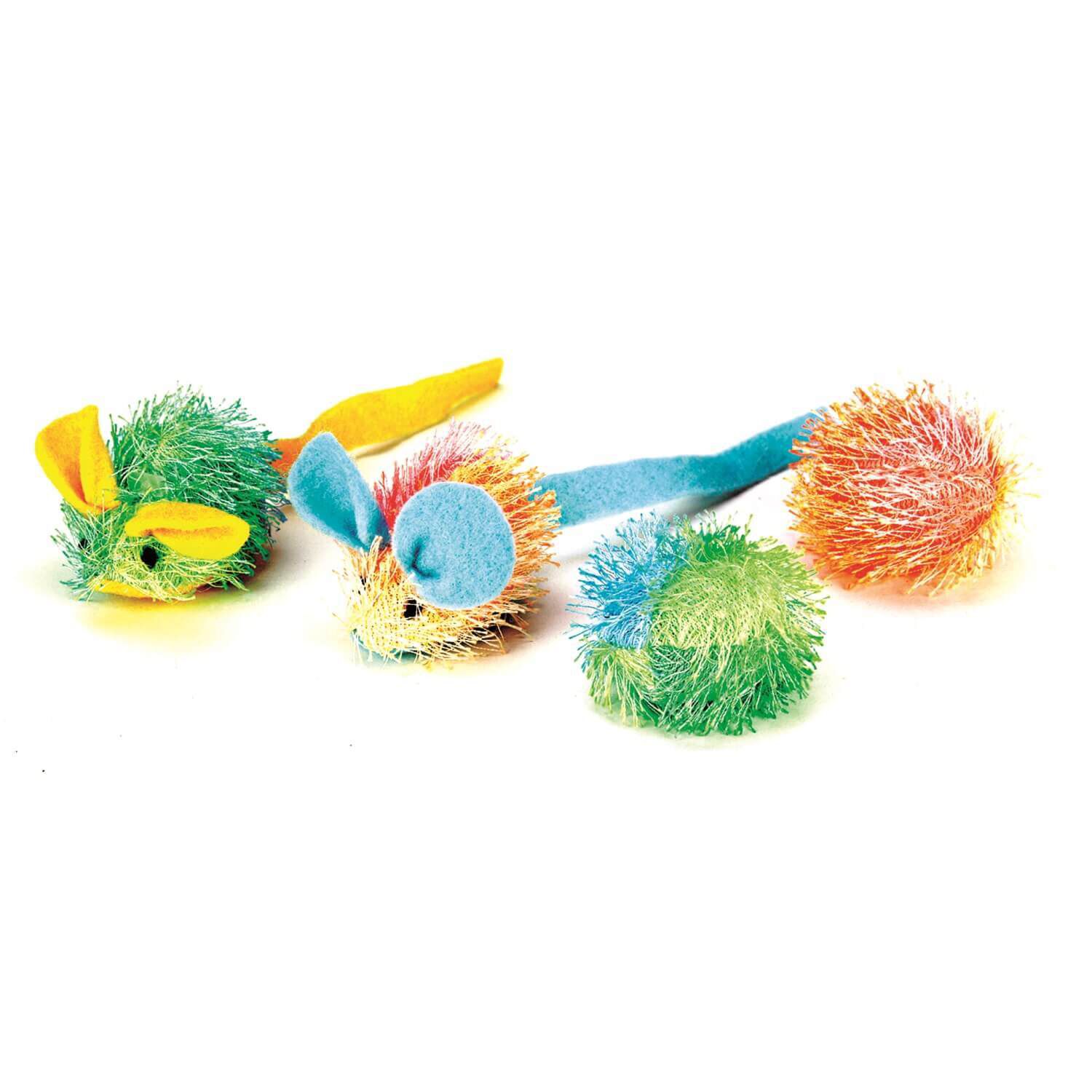 Spot Stringy Mice & Ball With Catnip Cat Toy, Assorted Colors