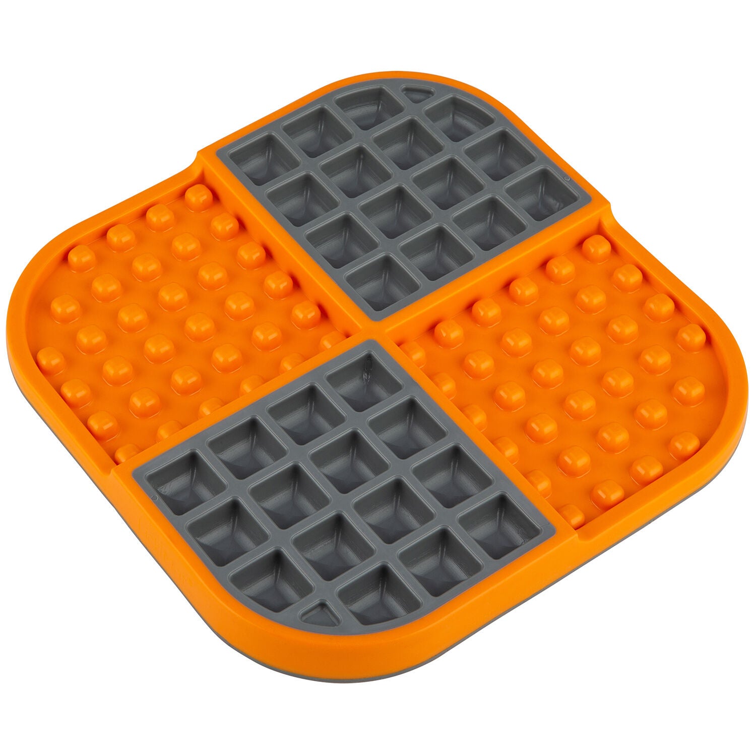 Lickimat Slomo Textured Slow Feeder For Small Dogs, Orange