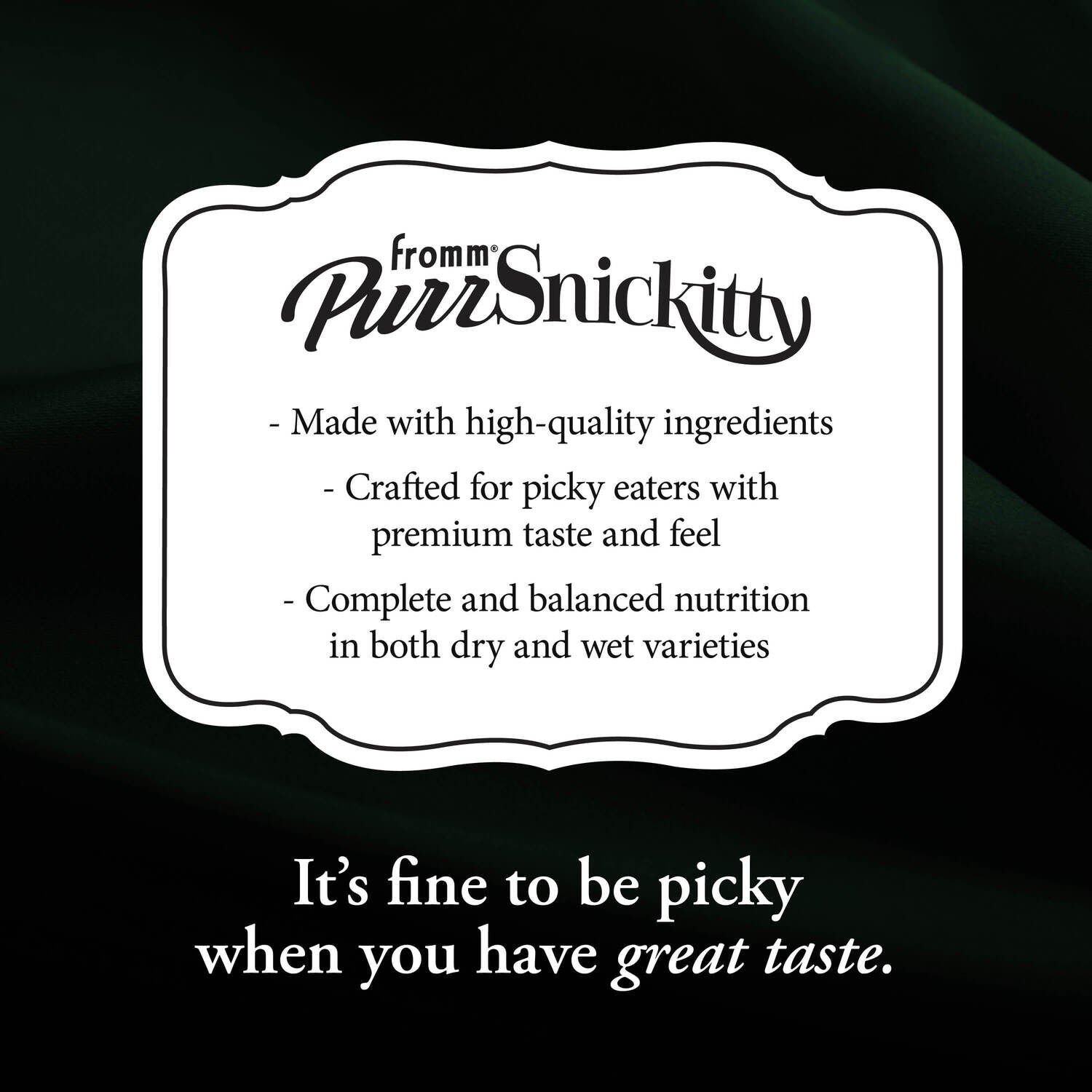 Fromm Purrsnickitty Game Bird Grandeur Dry Cat Food, 10-Lb