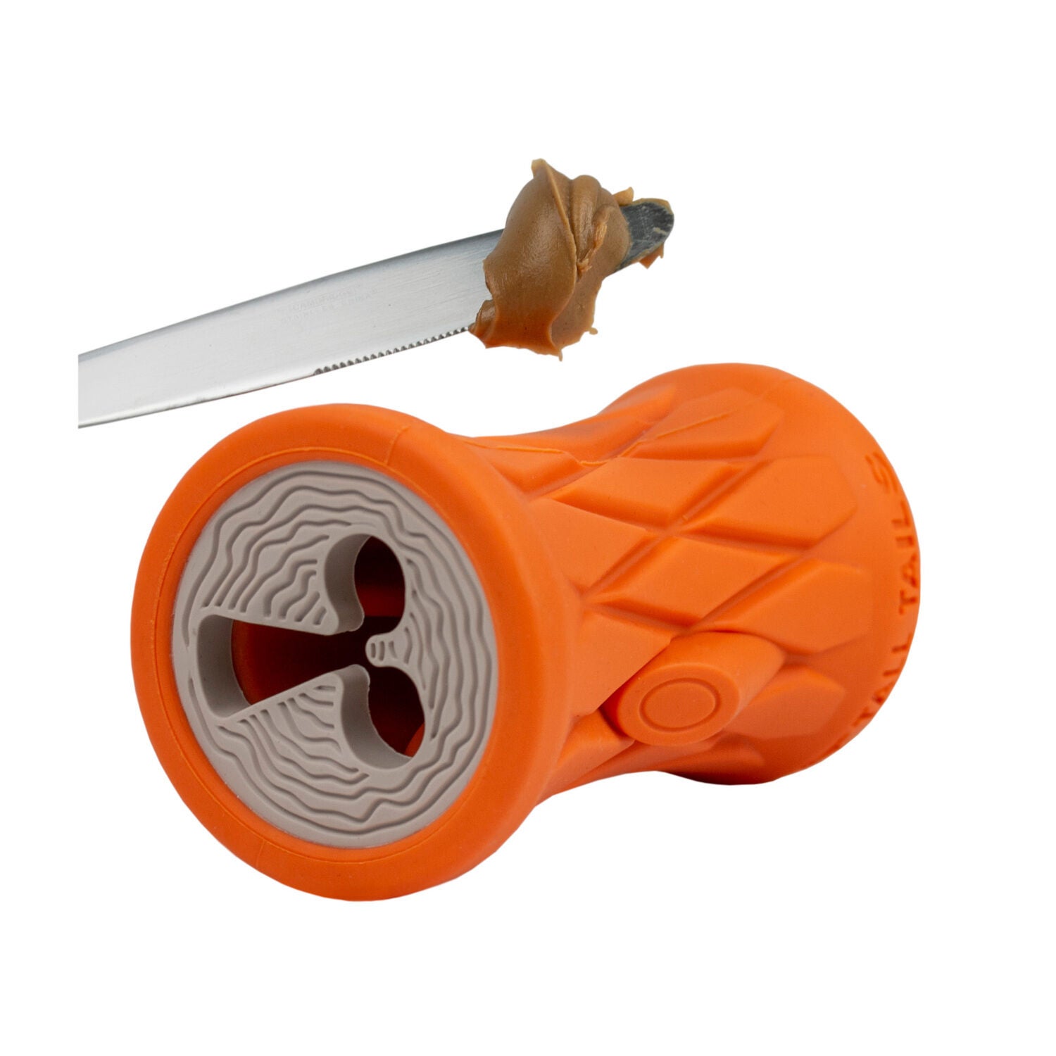 Tall Tails Natural Rubber Tree Trunk Interactive Treat Dispensing Dog Toy, 5"