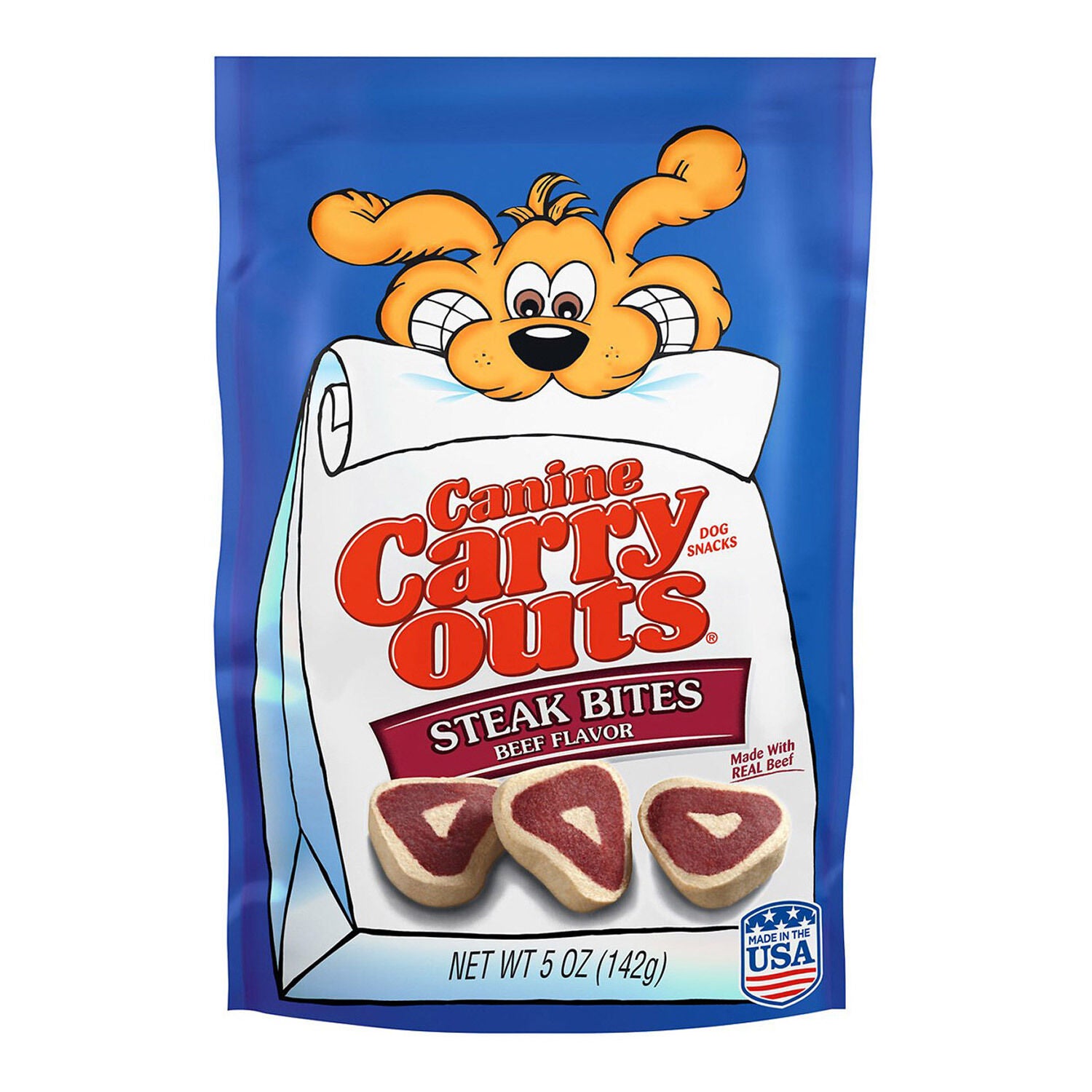 Canine Carry Outs Steak Bites Flavor Dog Treats