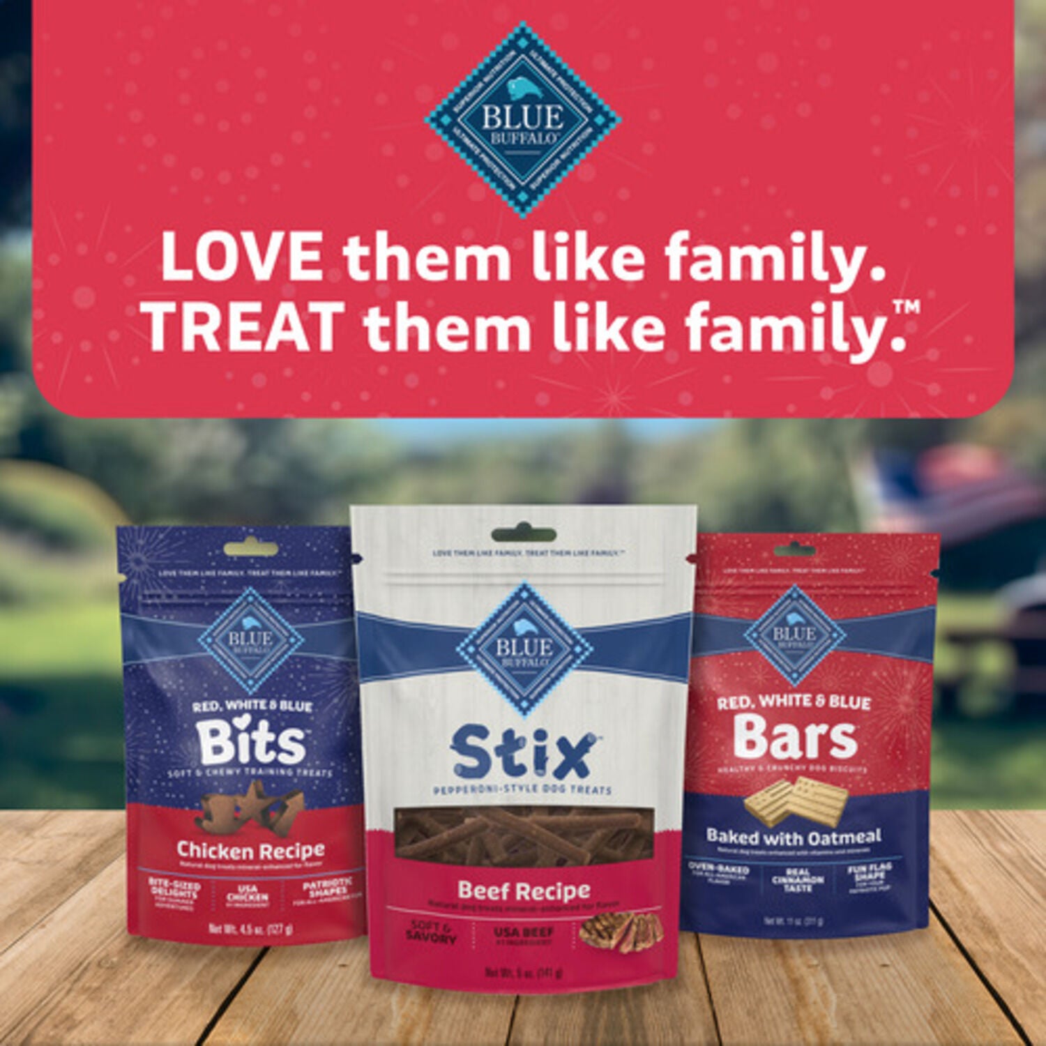 Blue Buffalo Bits Red, White & Blue Soft & Chewy Dog Training Treats, Chicken Recipe, 4.5-Oz