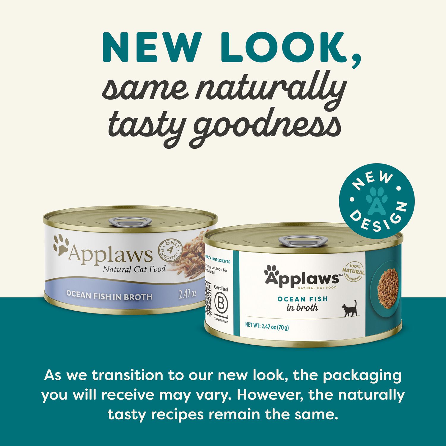 Applaws&trade; Natural Wet Cat Food Ocean Fish In Broth, 2.47-Oz