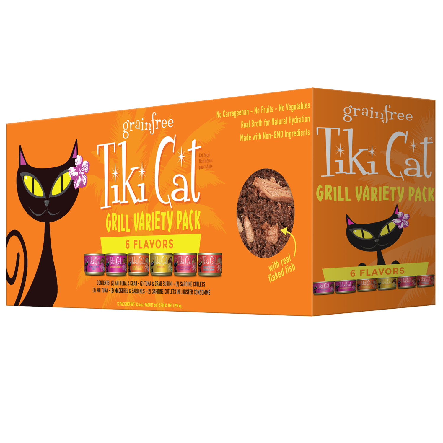 Tiki Cat Grill Variety Pack Grain-Free Wet Cat Food, 12 Pack Of 2.8-Oz Can