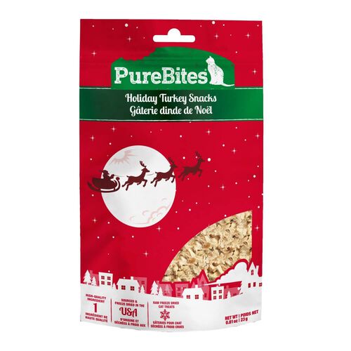 Pure Bites Holiday Turkey Snack Freeze Dried Cat Treats