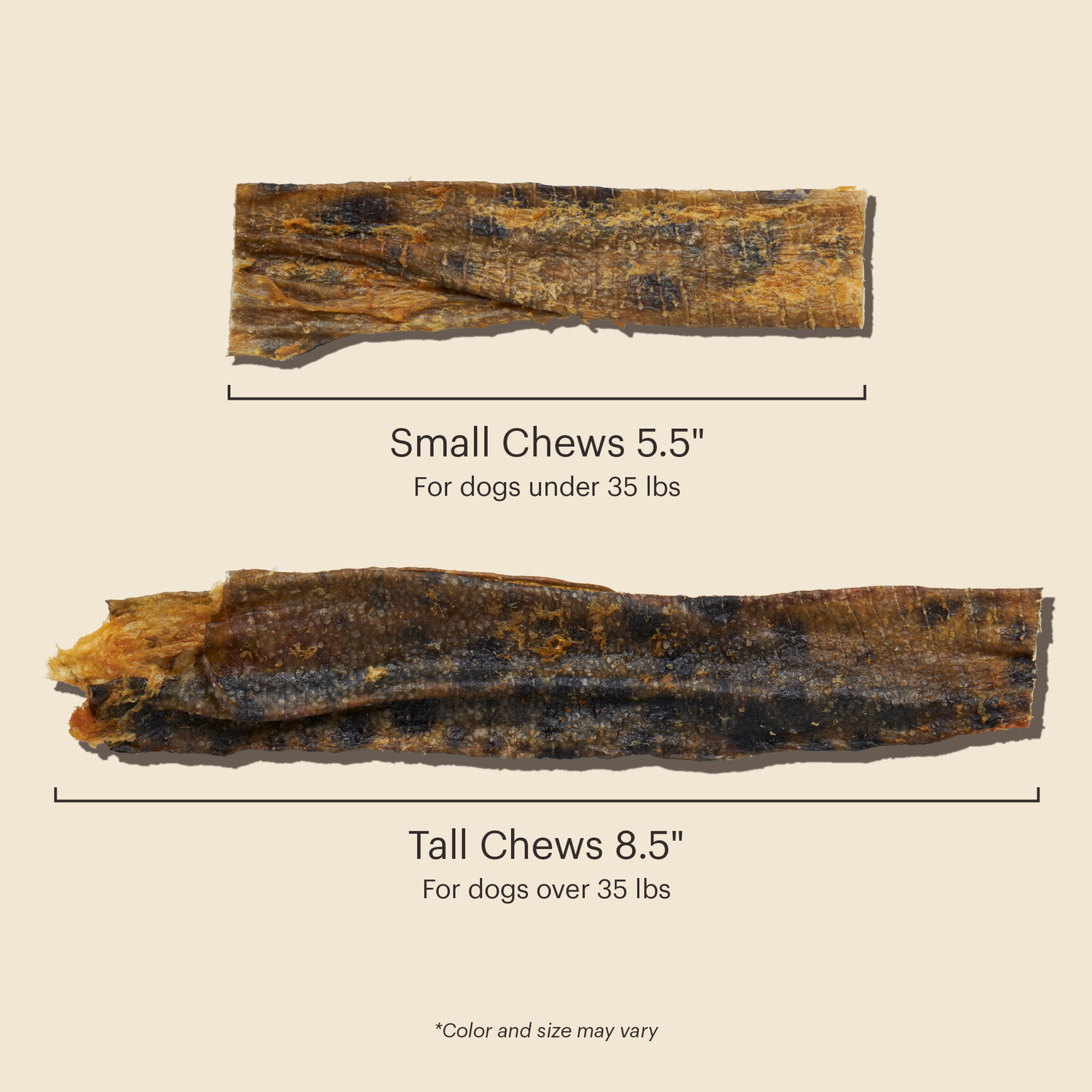 The Honest Kitchen Ocean Chews Hearty Wolffish Skins Rawhide Alternative Dog Treats, 6-Oz