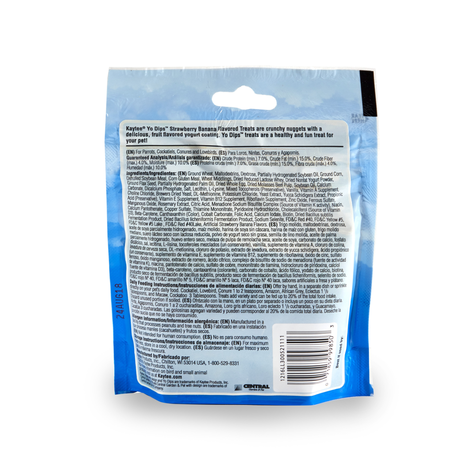 Kaytee Yogurt Dips Bird Treats, Strawberry Banana, 3.5-Oz