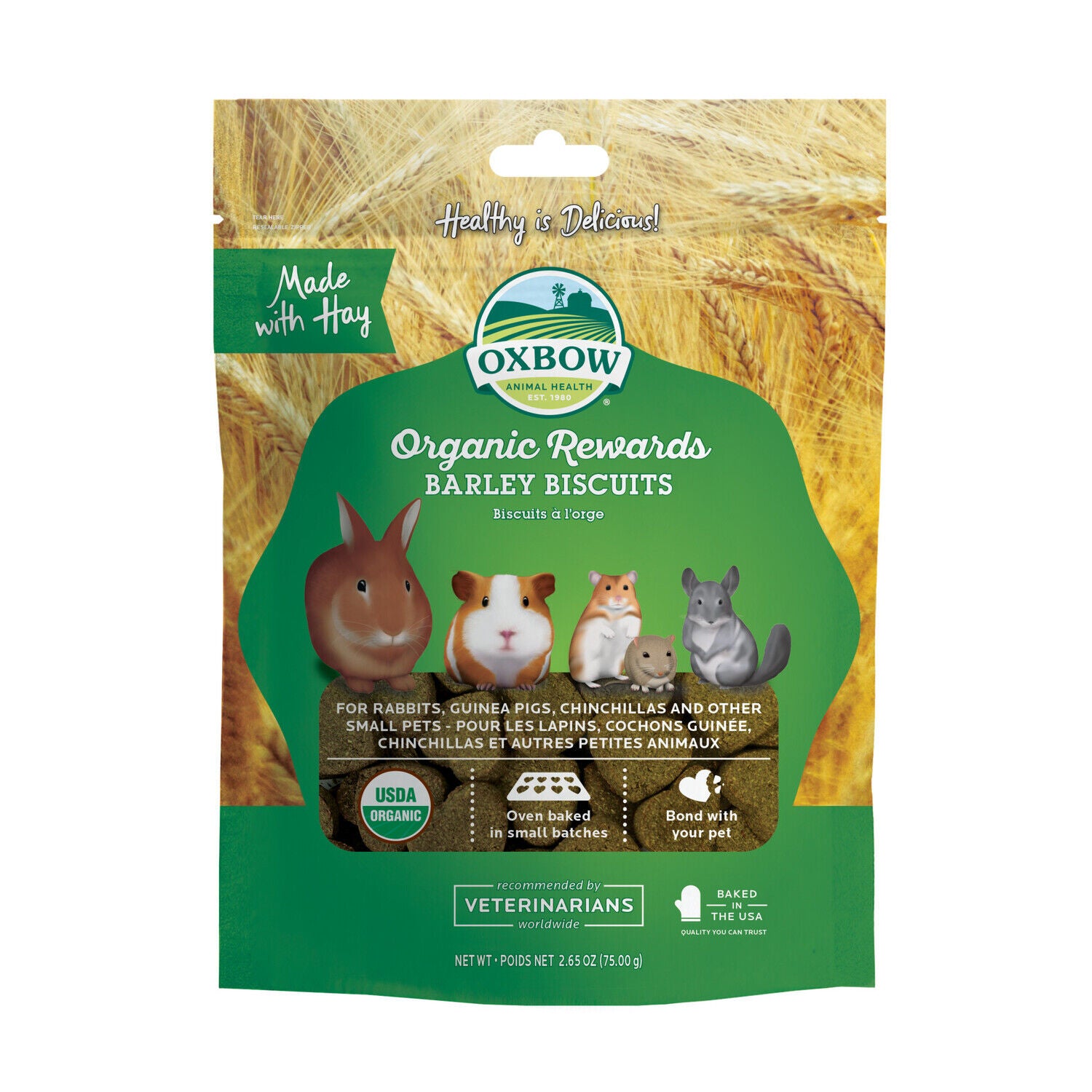 Organic Barley Biscuits Small Animal Treat