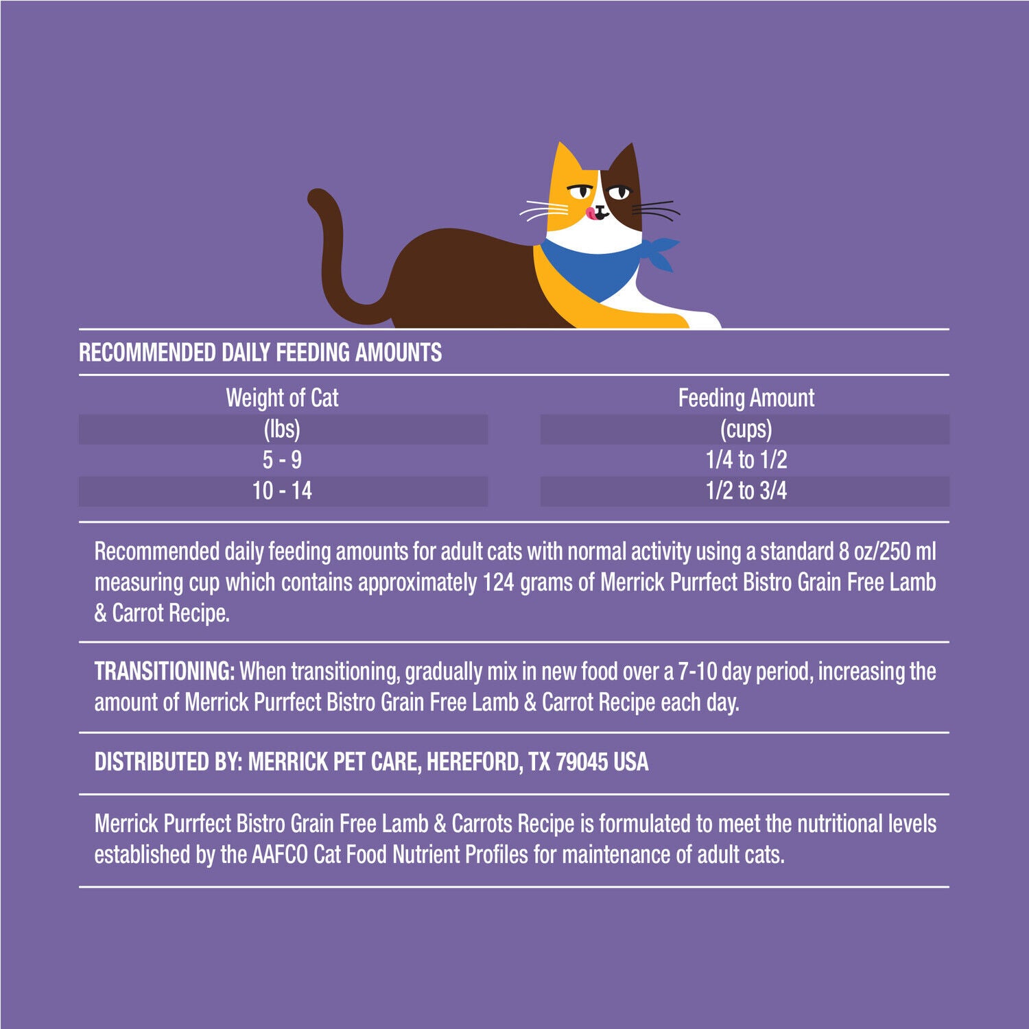 Merrick Purrfect Bistro Grain Free Lamb And Carrots Recipe Dry Adult Cat Food, 4-Lb.